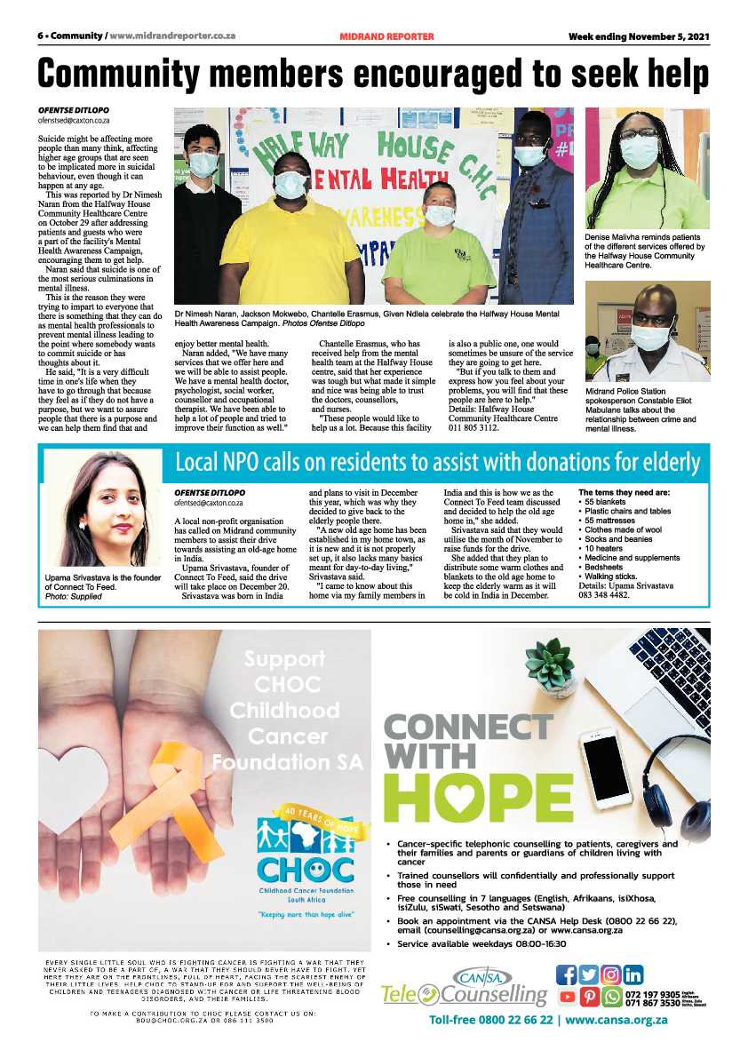 Midrand Reporter 05 November 2021 page 6