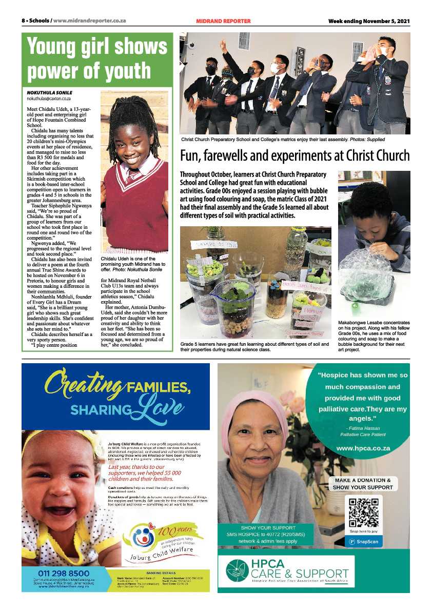Midrand Reporter 05 November 2021 page 8