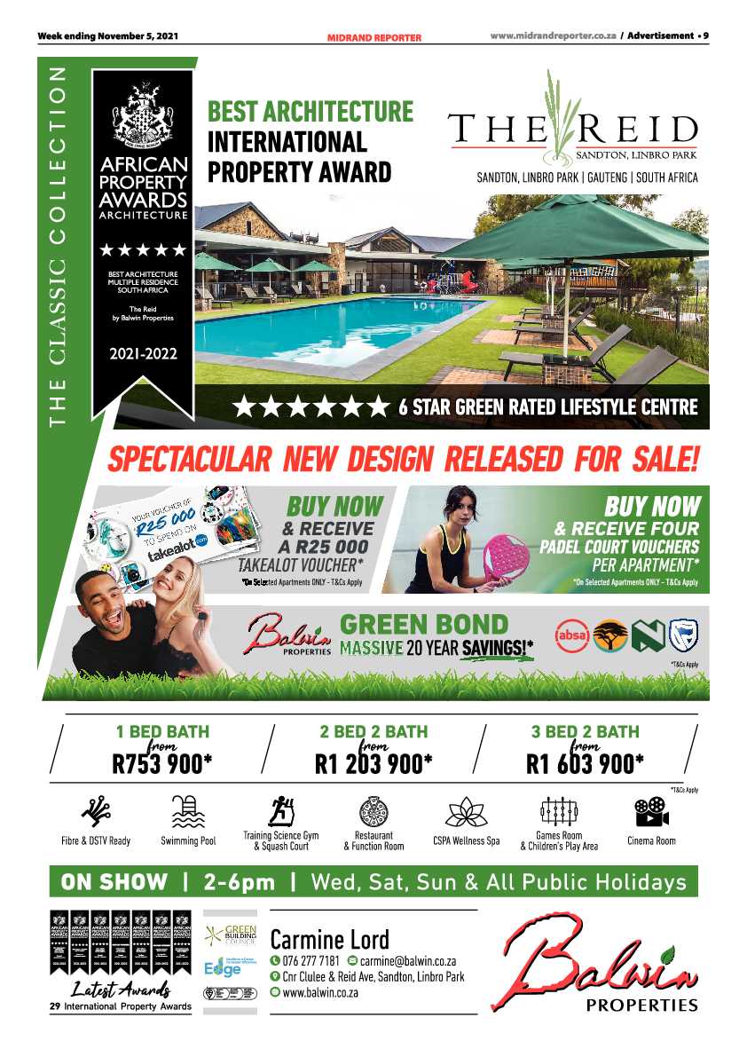 Midrand Reporter 05 November 2021 page 9
