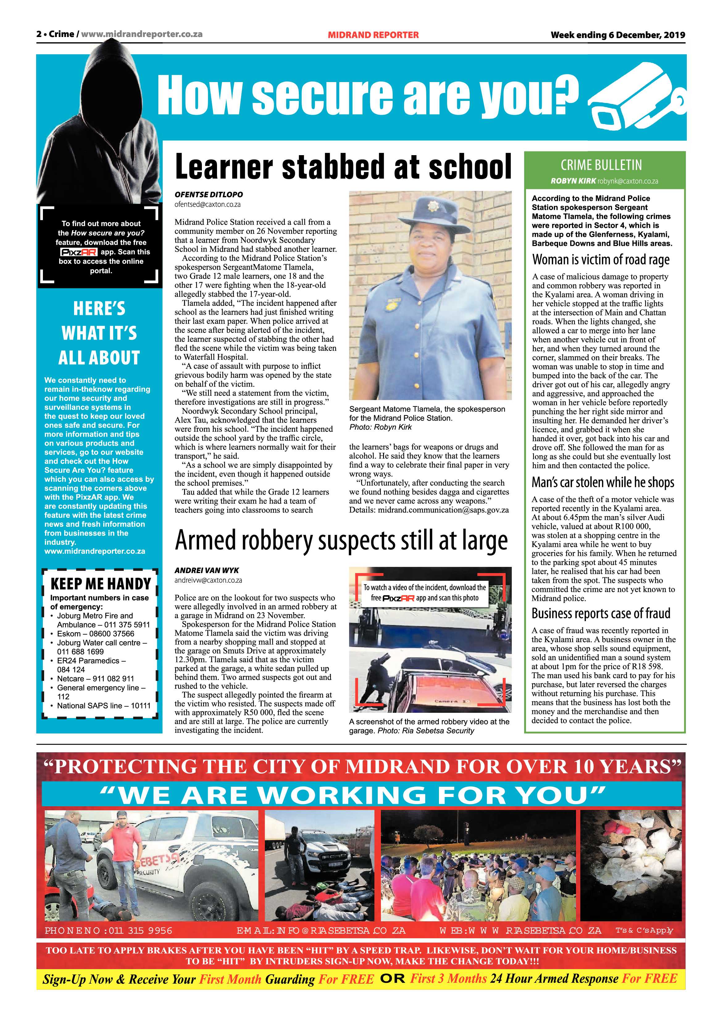Midrand Reporter 06 December 2019 page 2