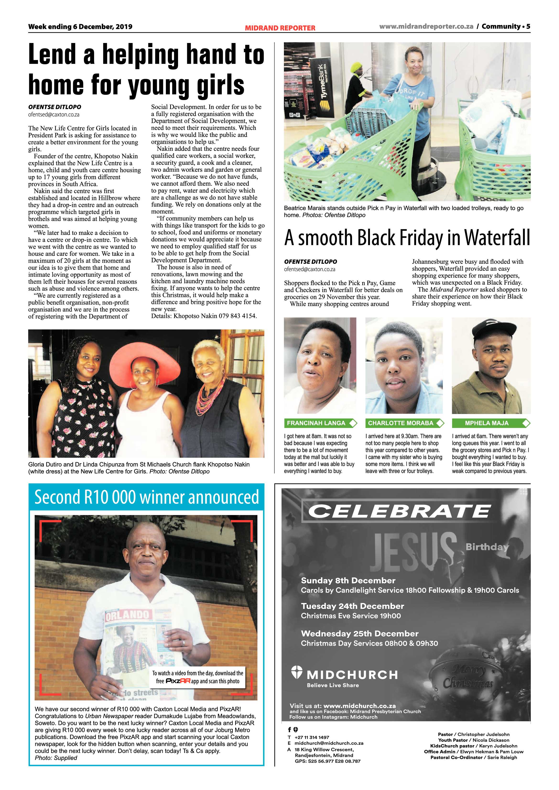 Midrand Reporter 06 December 2019 page 5