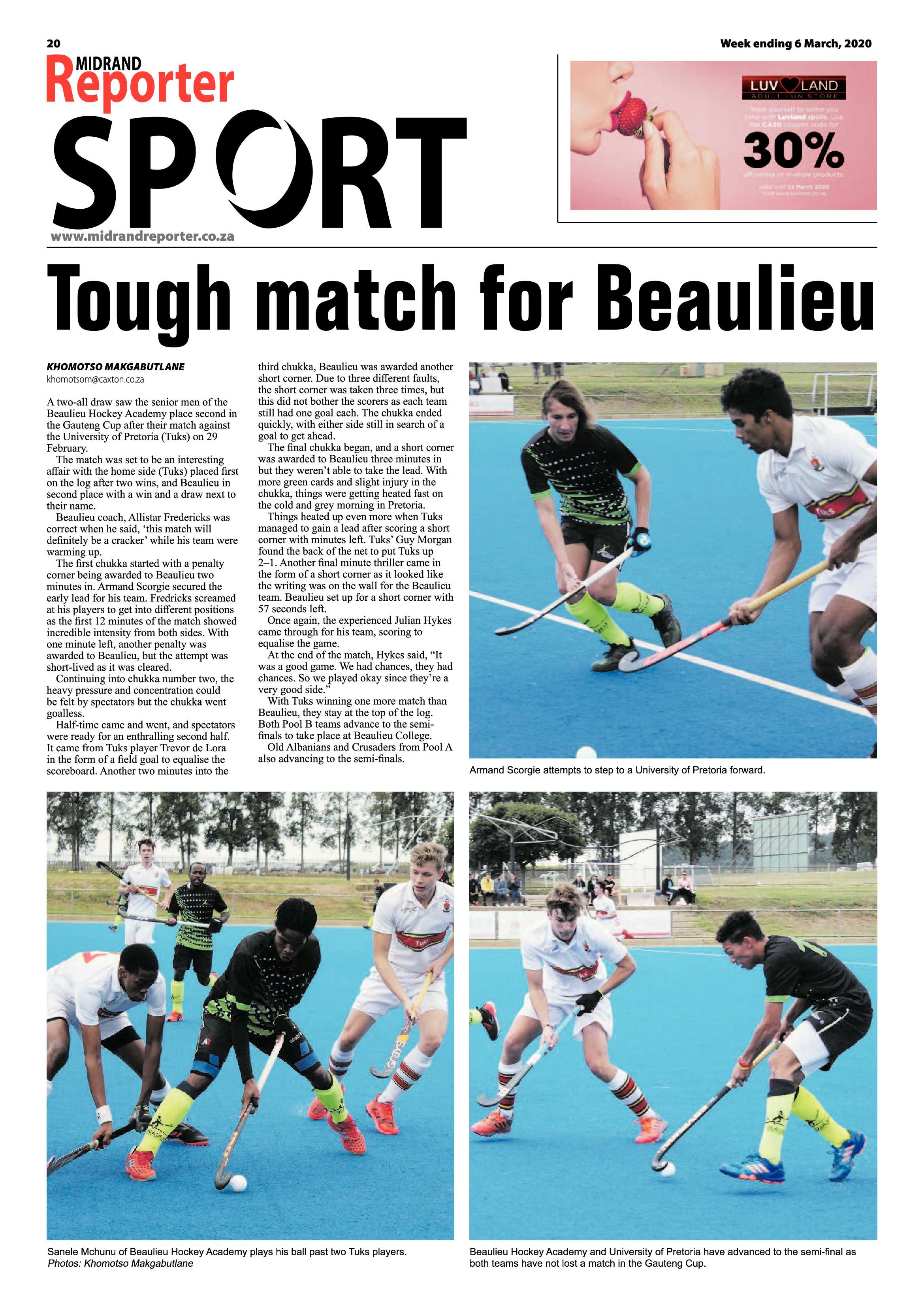 Midrand Reporter 06 March 2020 page 20