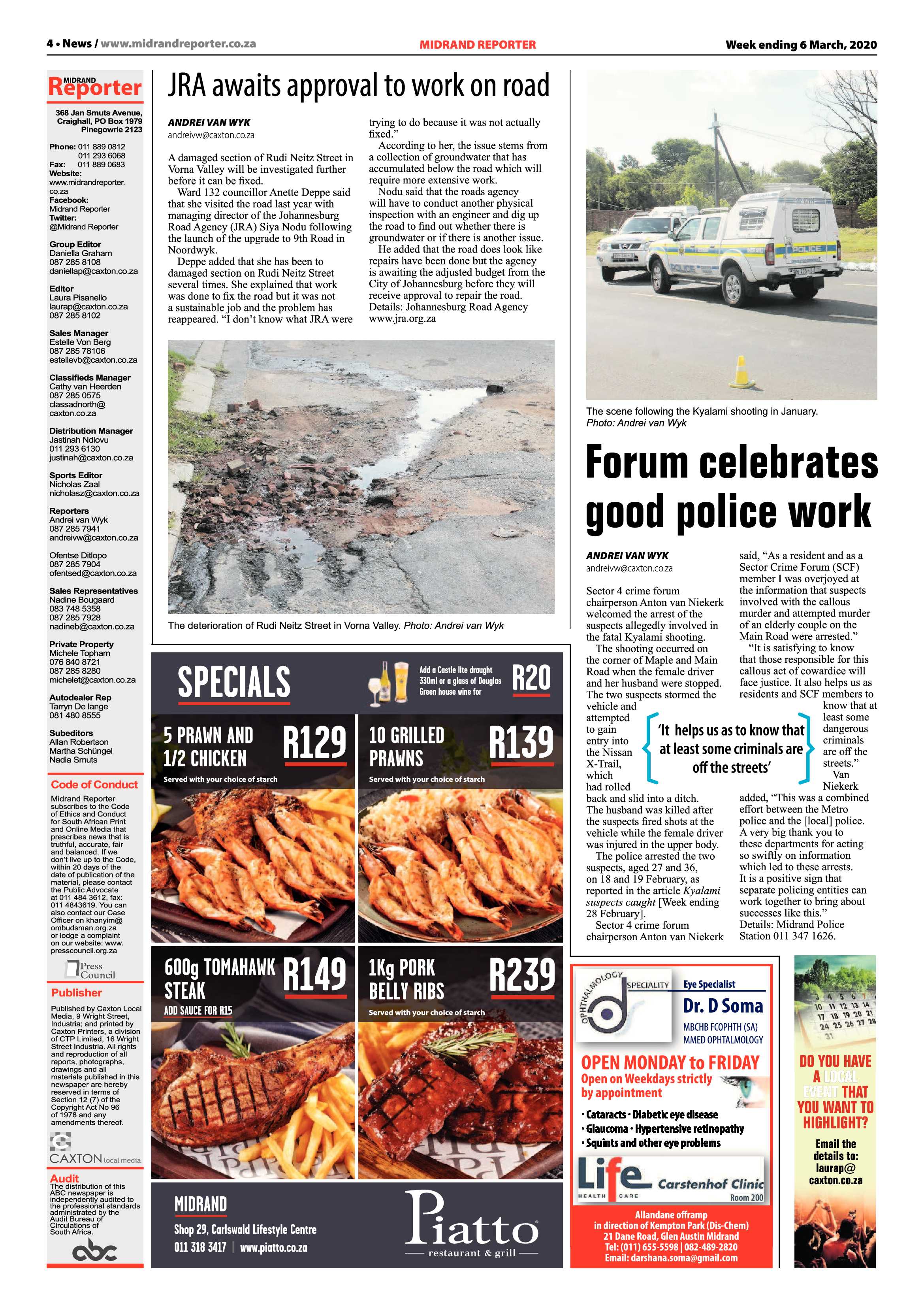 Midrand Reporter 06 March 2020 page 4