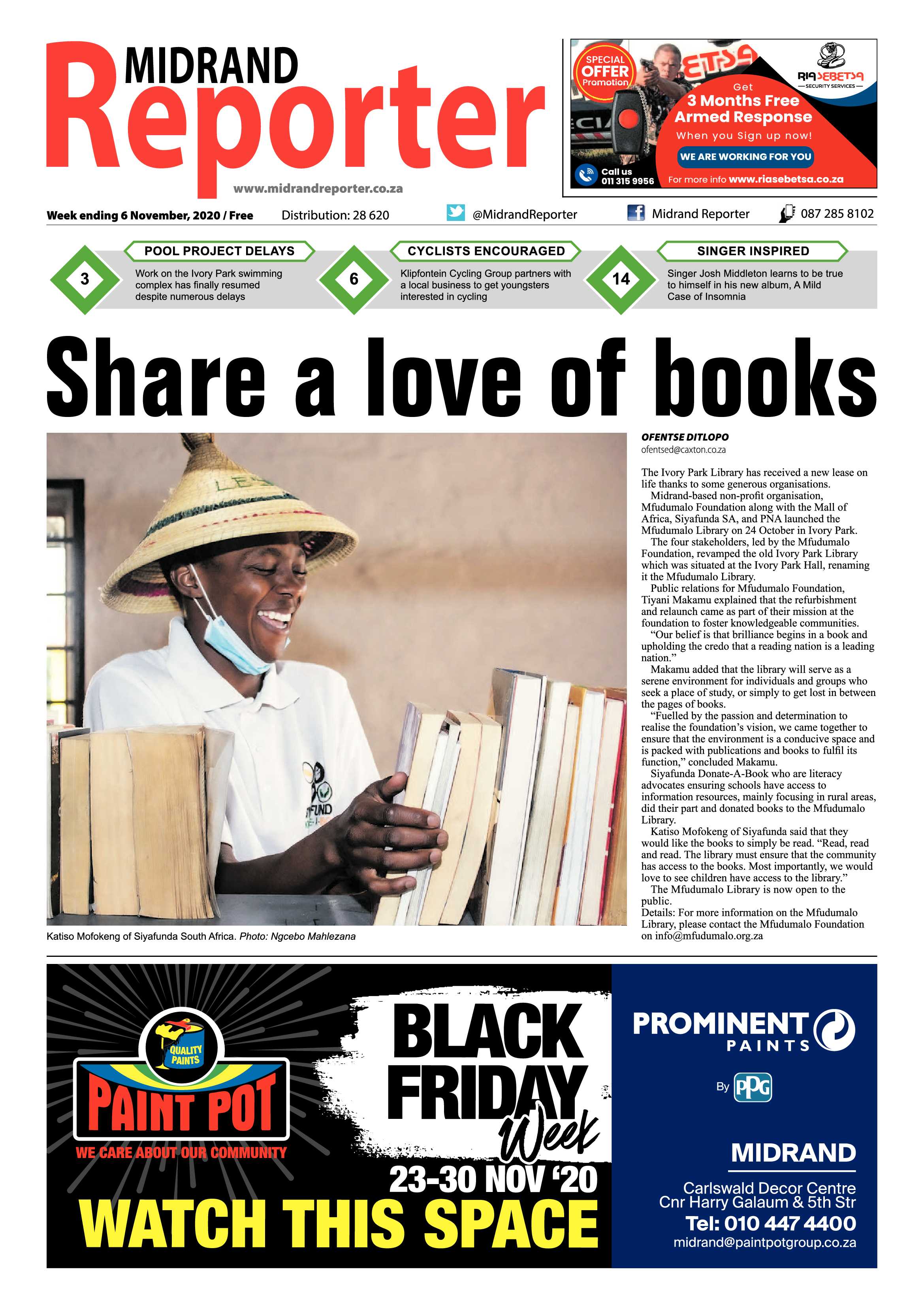 Midrand Reporter 06 November 2020 page 1