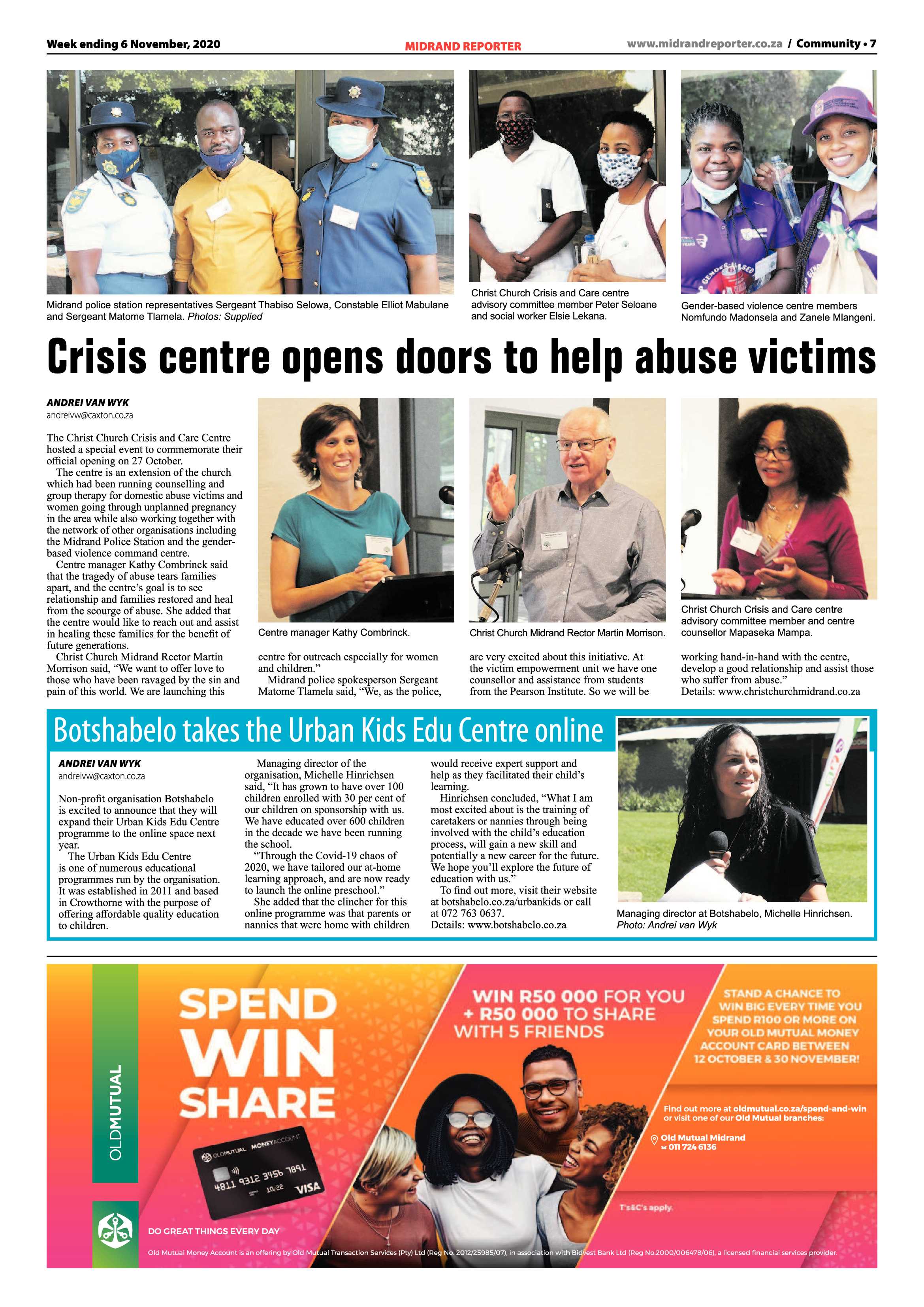 Midrand Reporter 06 November 2020 page 7