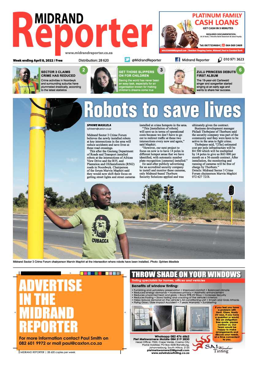 Midrand Reporter 08 April 2022 page 1
