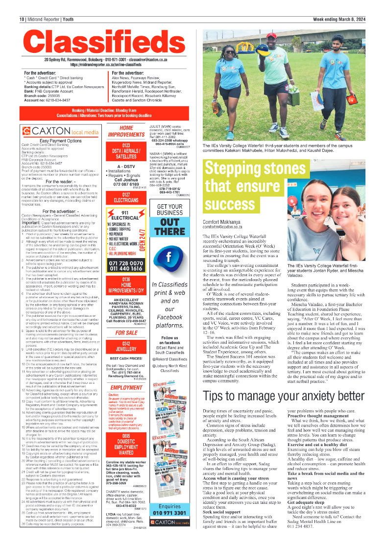 Midrand Reporter 08 March 2024 page 10