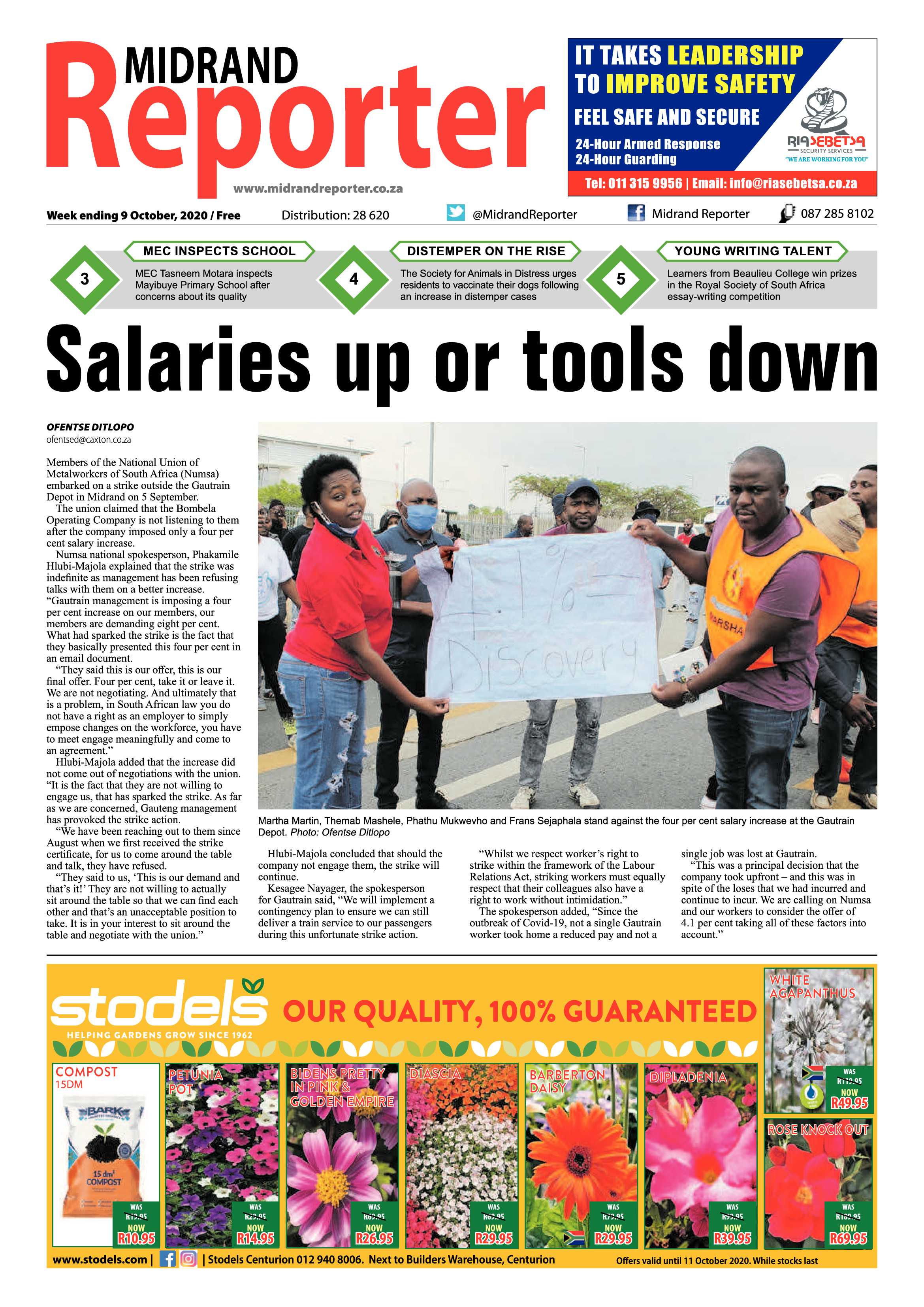 Midrand Reporter 09 October 2020 page 1