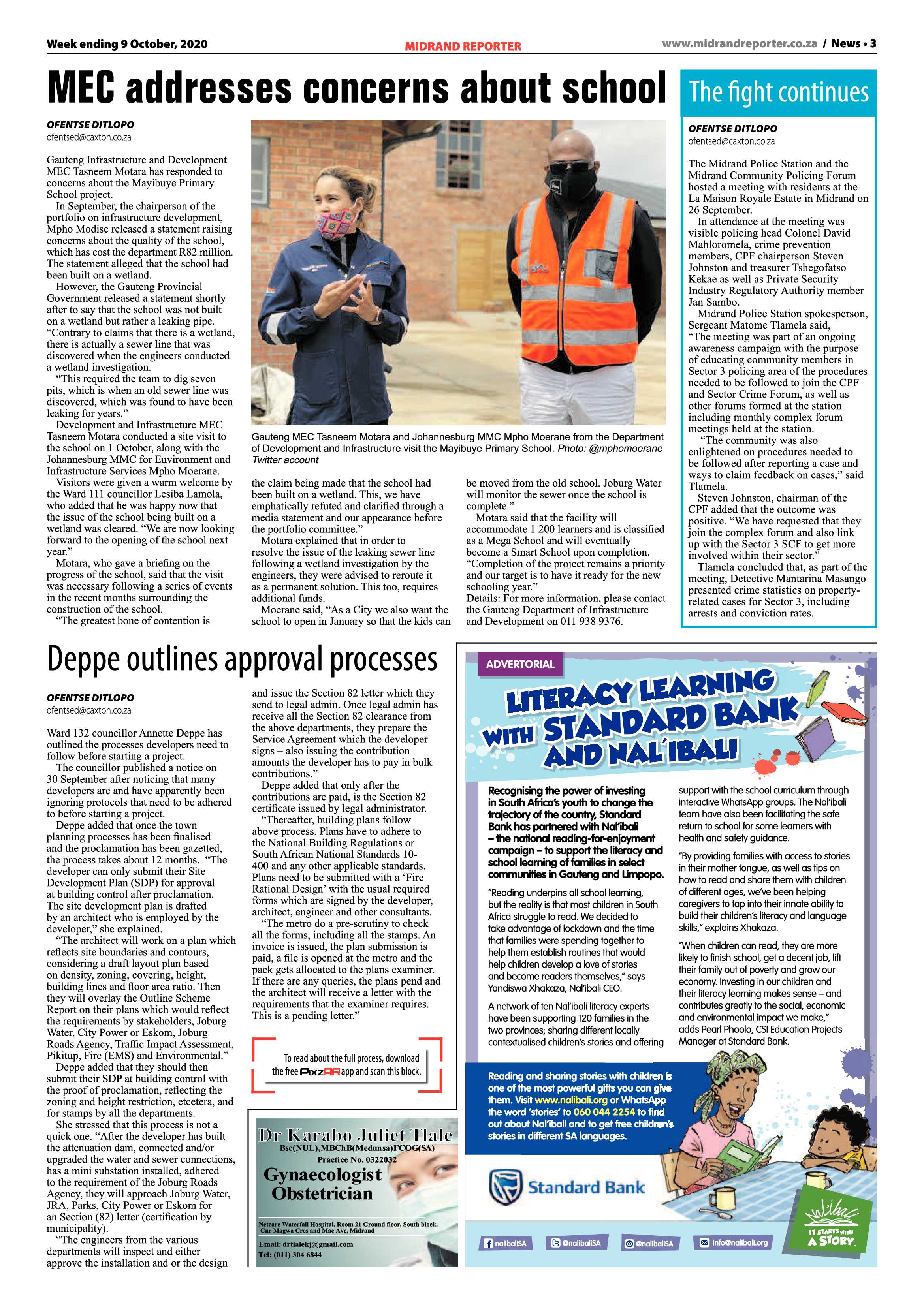 Midrand Reporter 09 October 2020 page 3