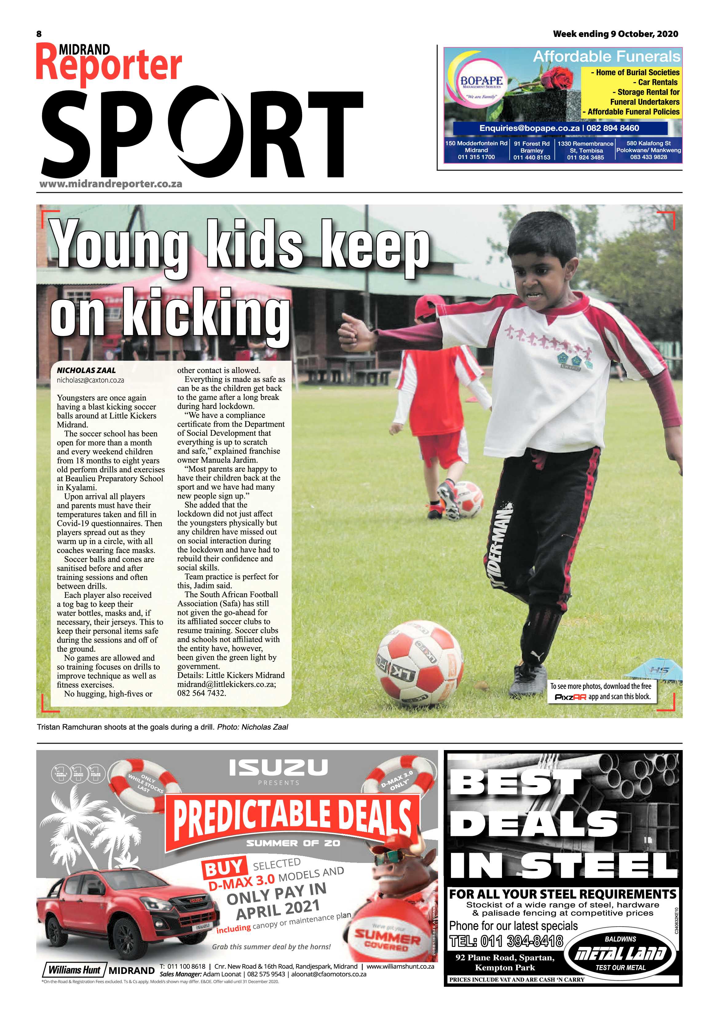 Midrand Reporter 09 October 2020 page 8
