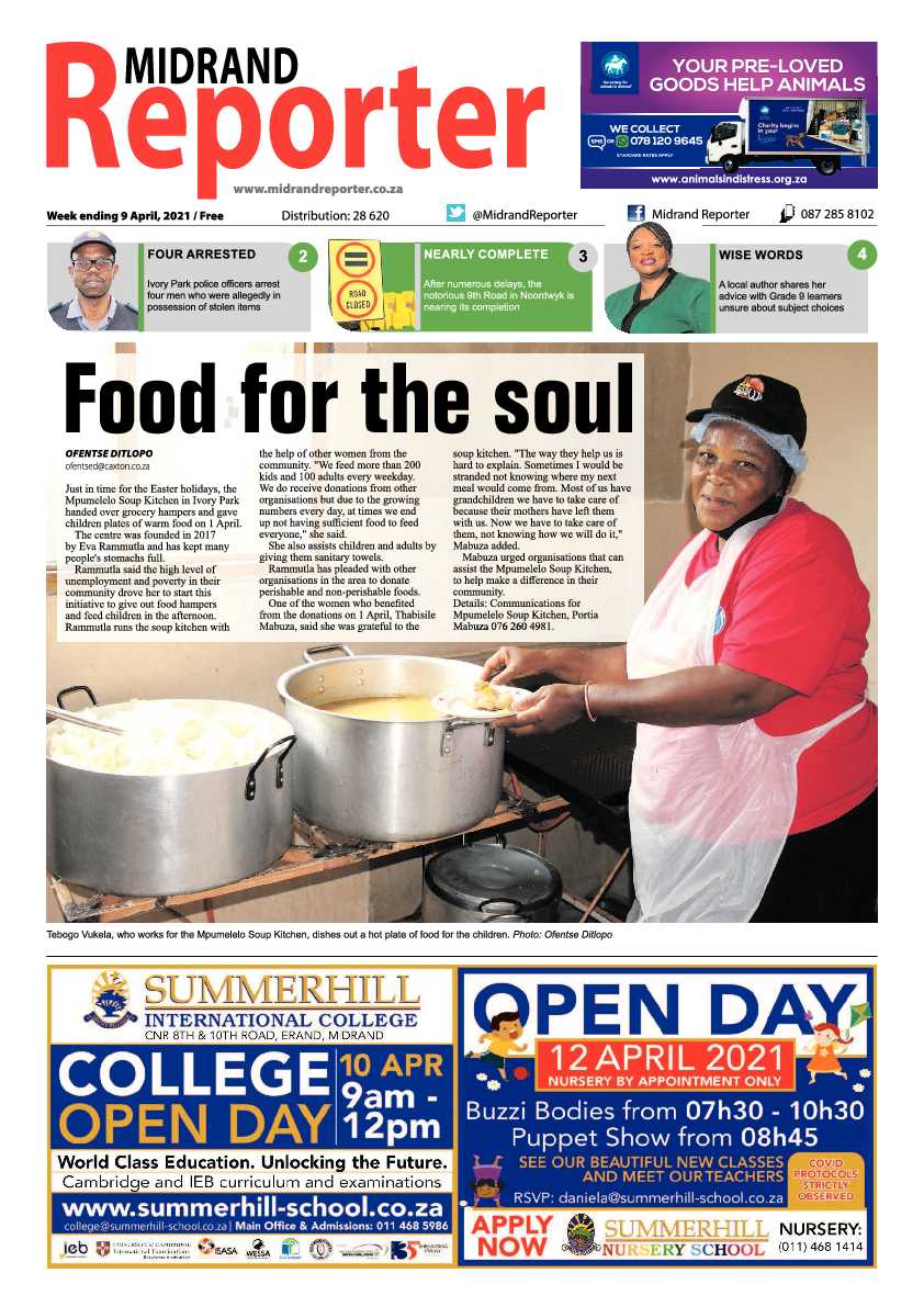 Midrand Reporter 09 April 2021 page 1
