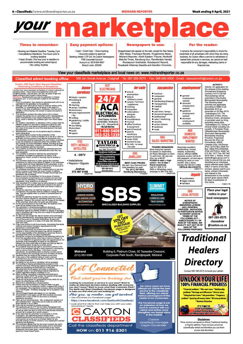 Midrand Reporter 09 April 2021 page 6