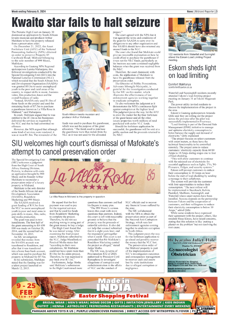 Midrand Reporter 09 February 2024 page 3