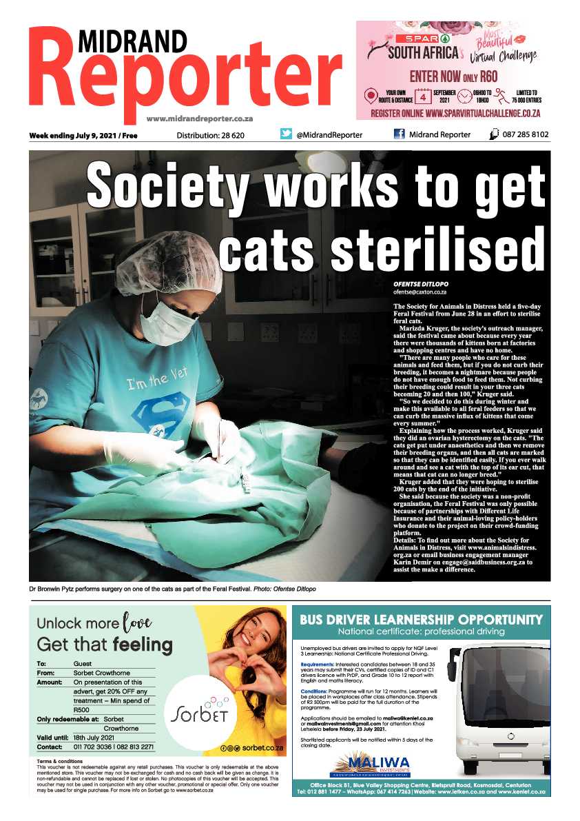Midrand Reporter 09 July 2021 page 1