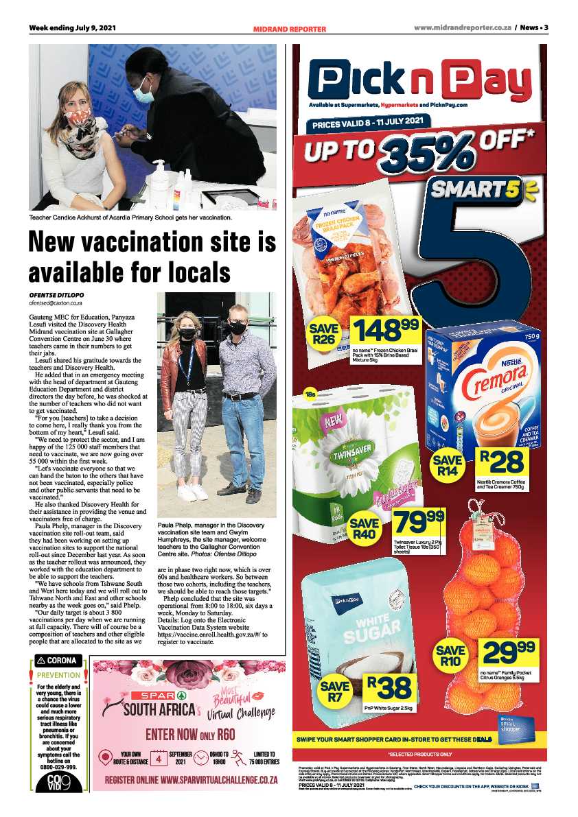 Midrand Reporter 09 July 2021 page 3