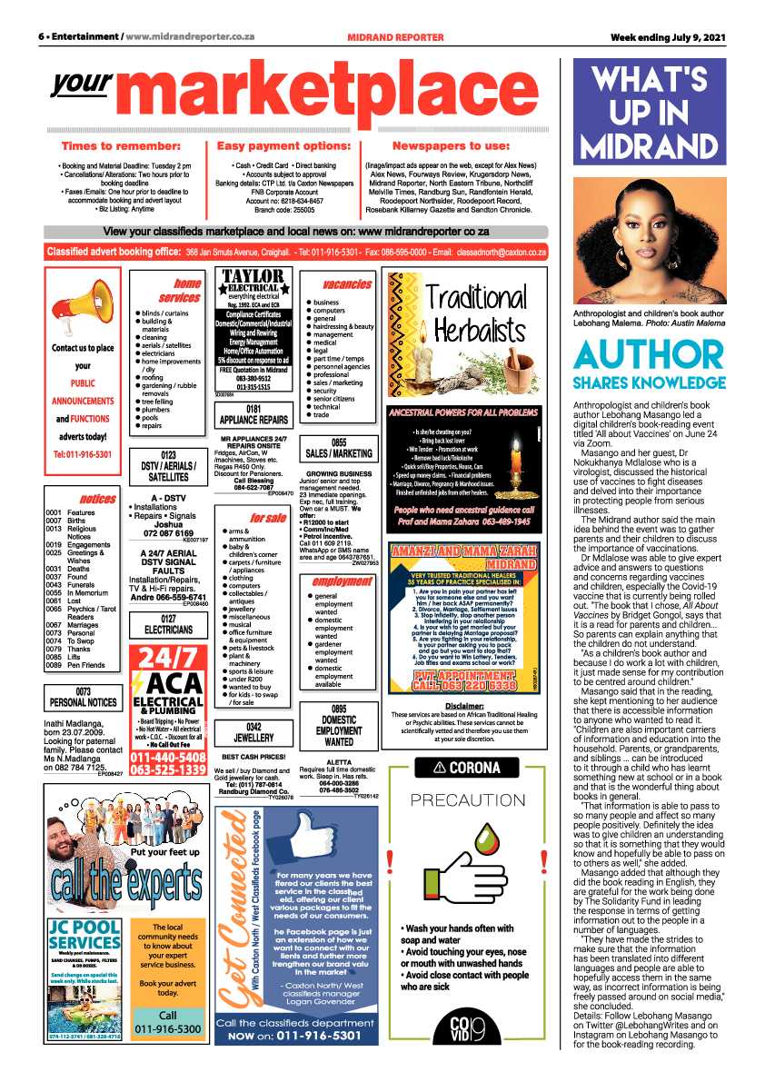 Midrand Reporter 09 July 2021 page 6