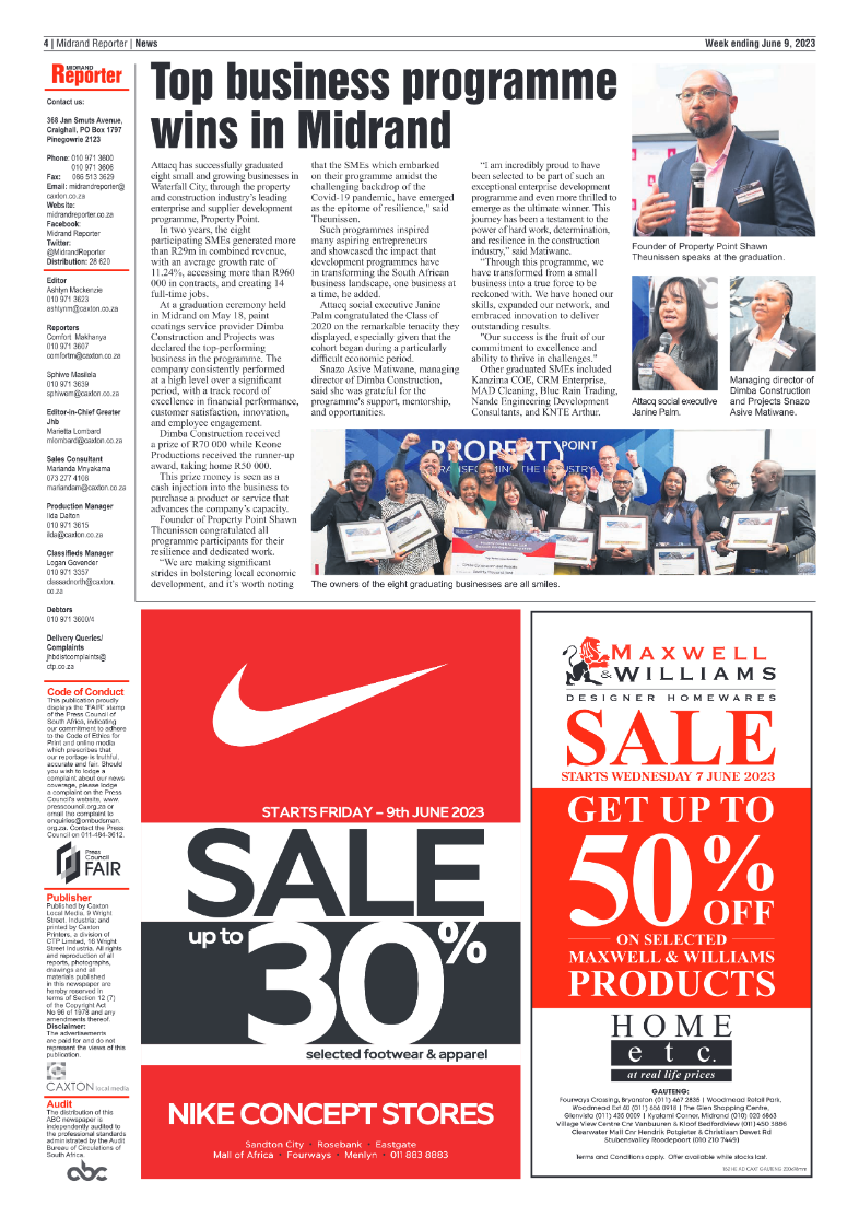 Midrand Reporter 09 June 2023 page 4