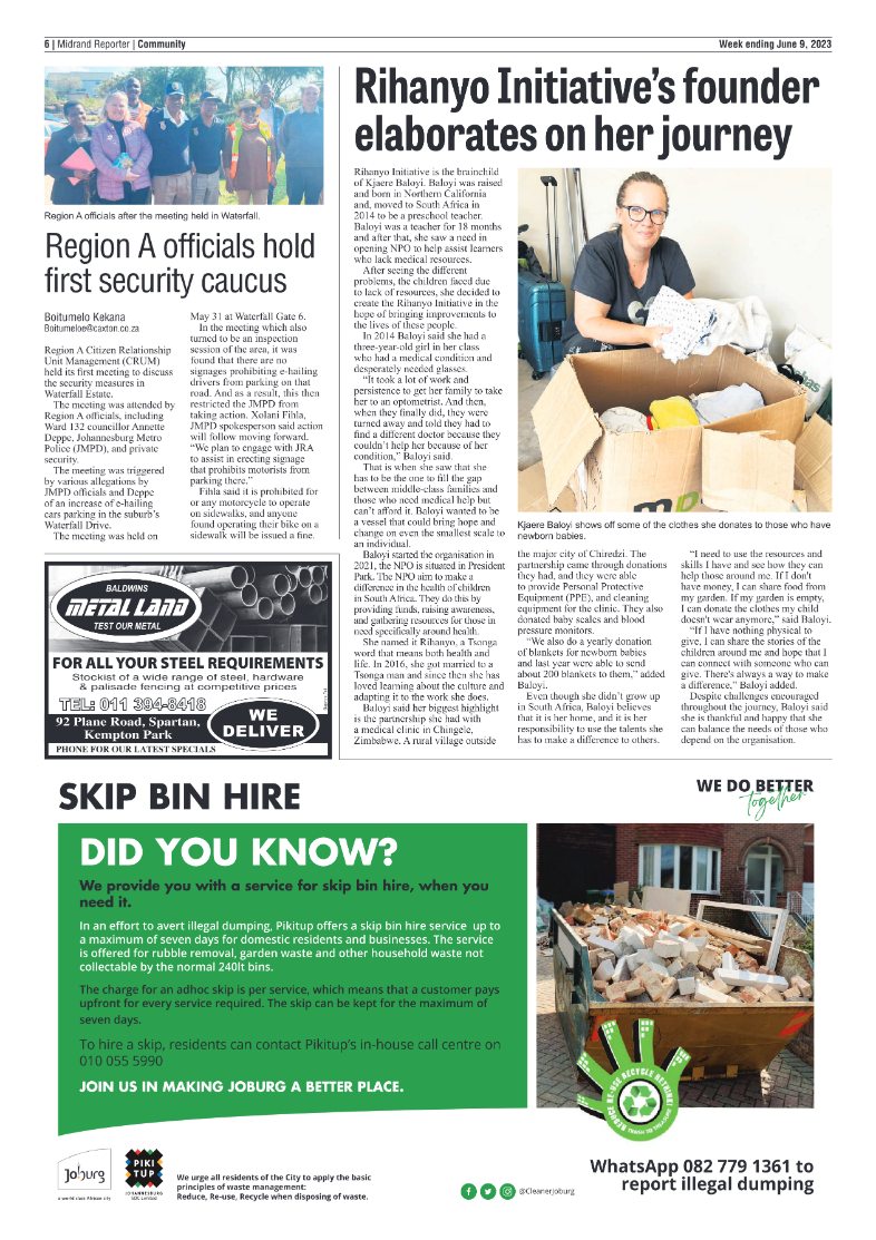 Midrand Reporter 09 June 2023 page 6