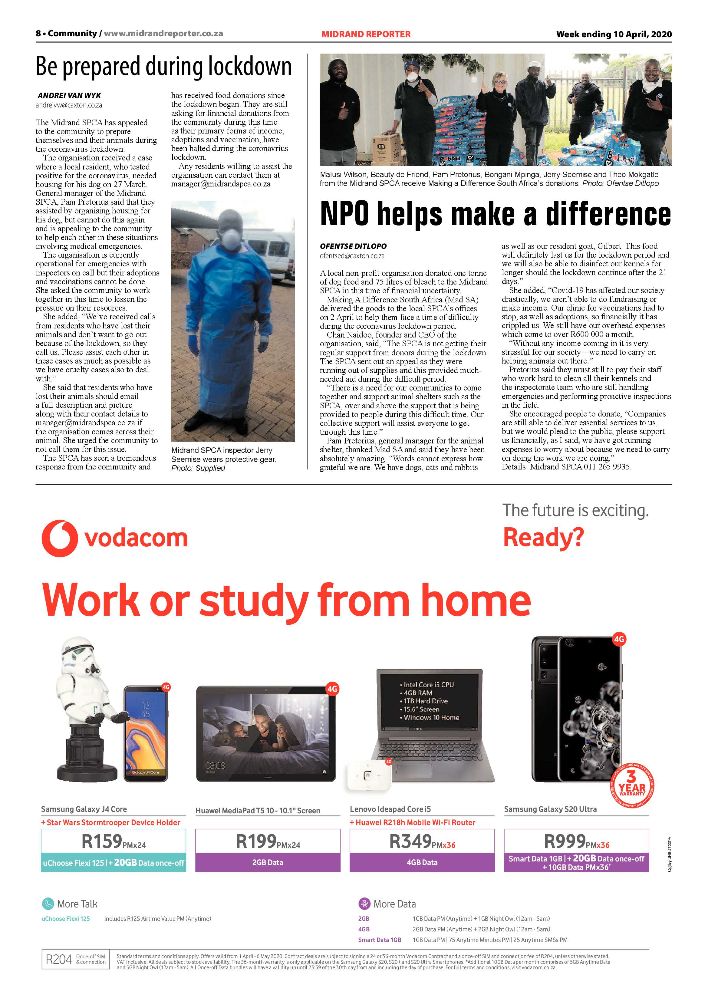 Midrand Reporter 10 April 2020 page 8