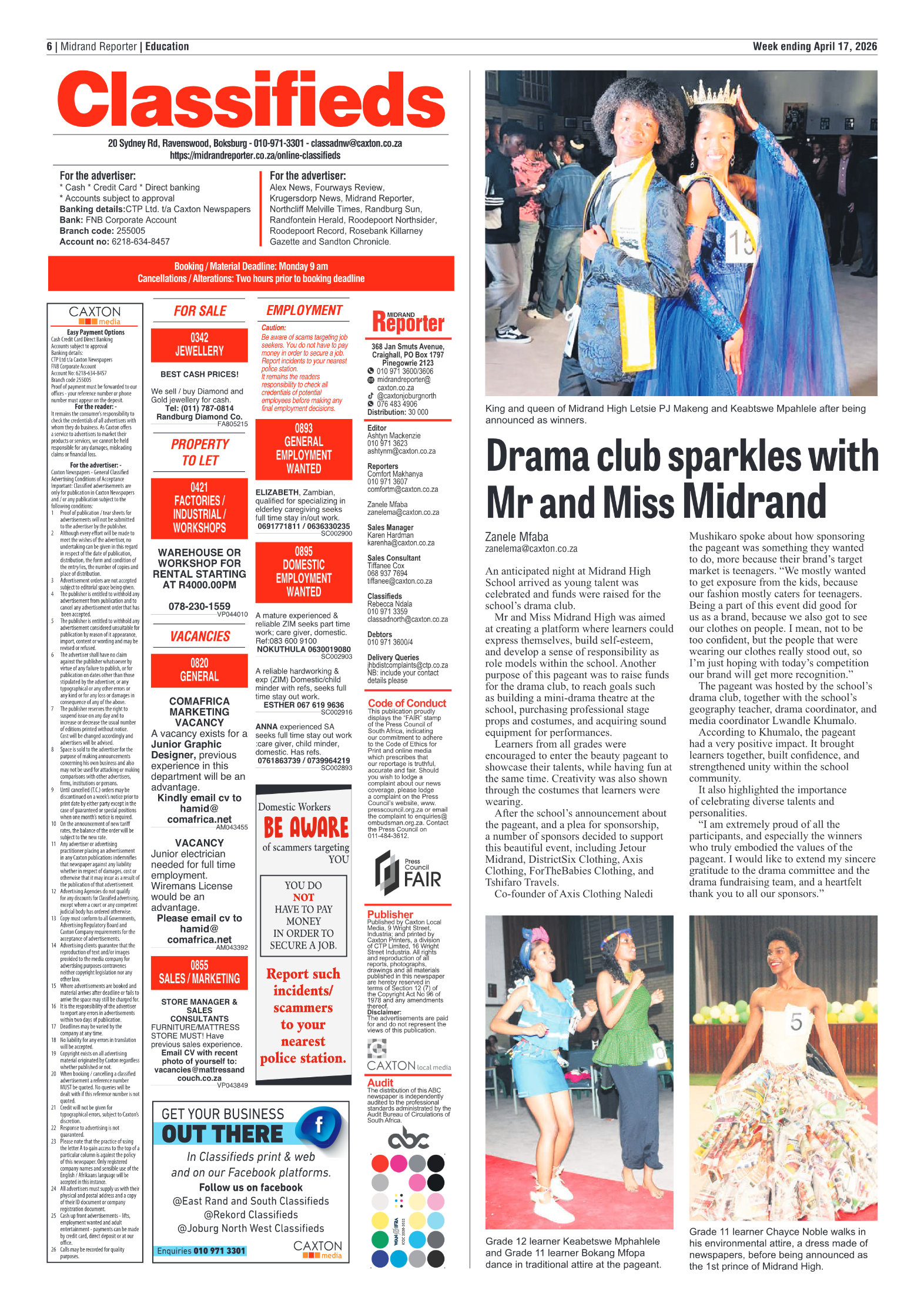 Midrand Reporter 17 April 2026 page 6