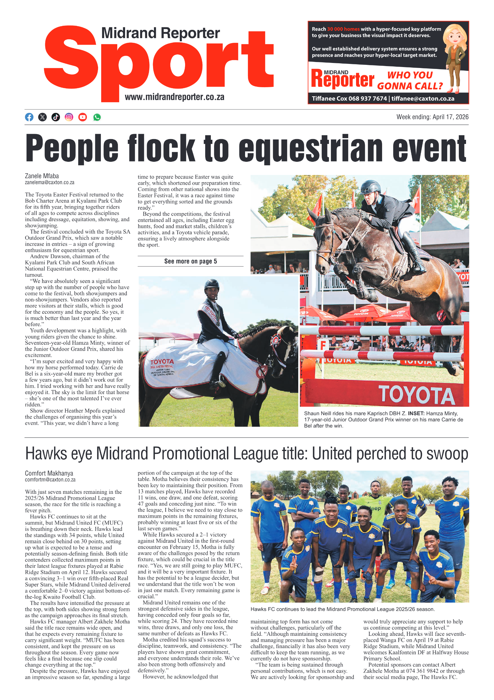 Midrand Reporter 17 April 2026 page 8