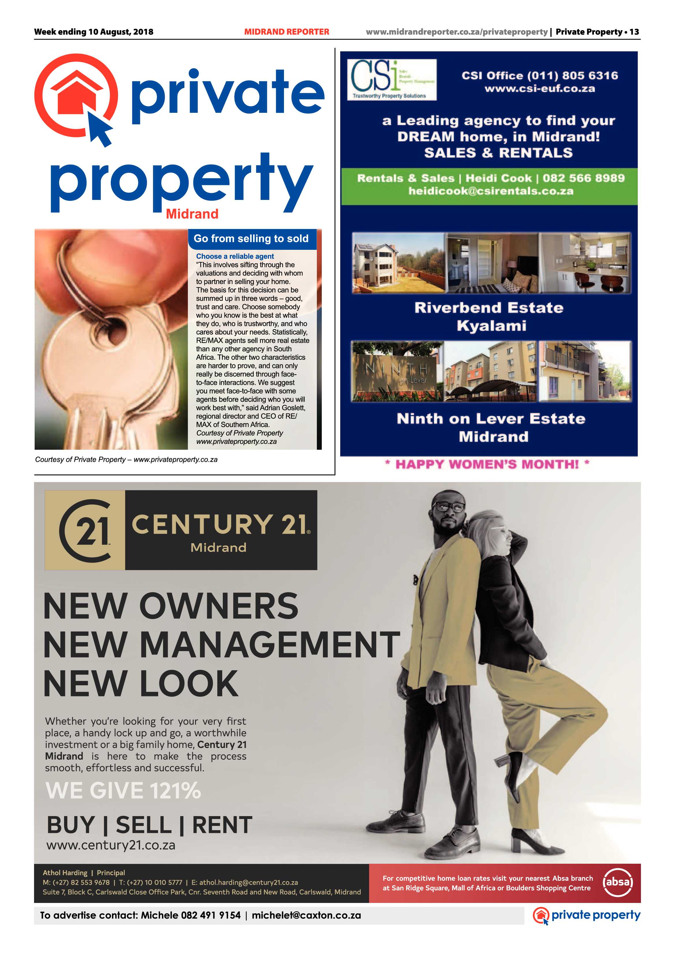 Midrand Reporter 10 August 2018 page 13