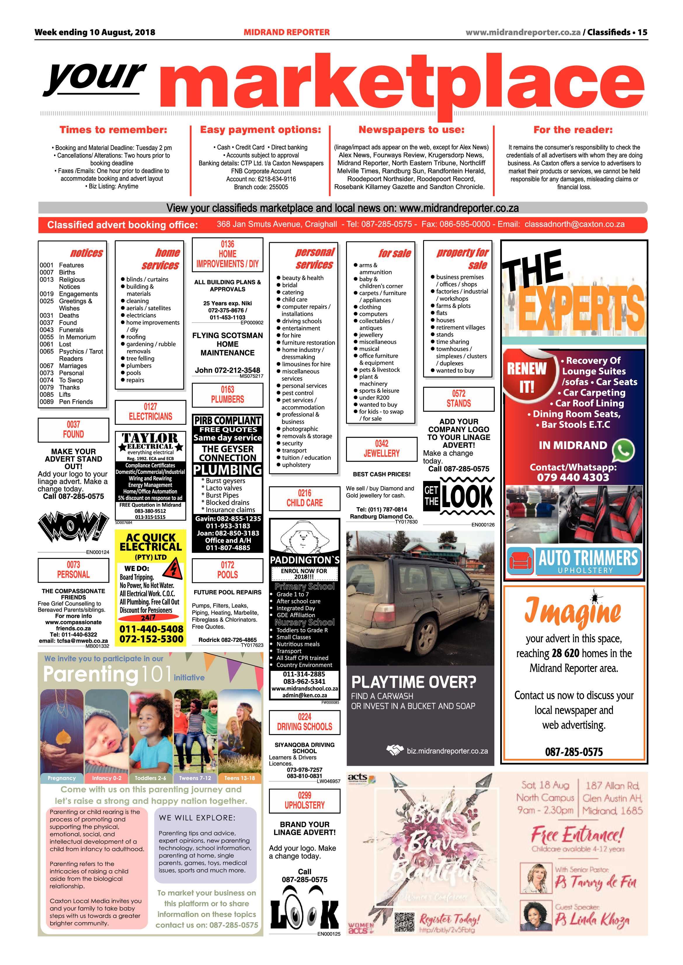 Midrand Reporter 10 August 2018 page 15