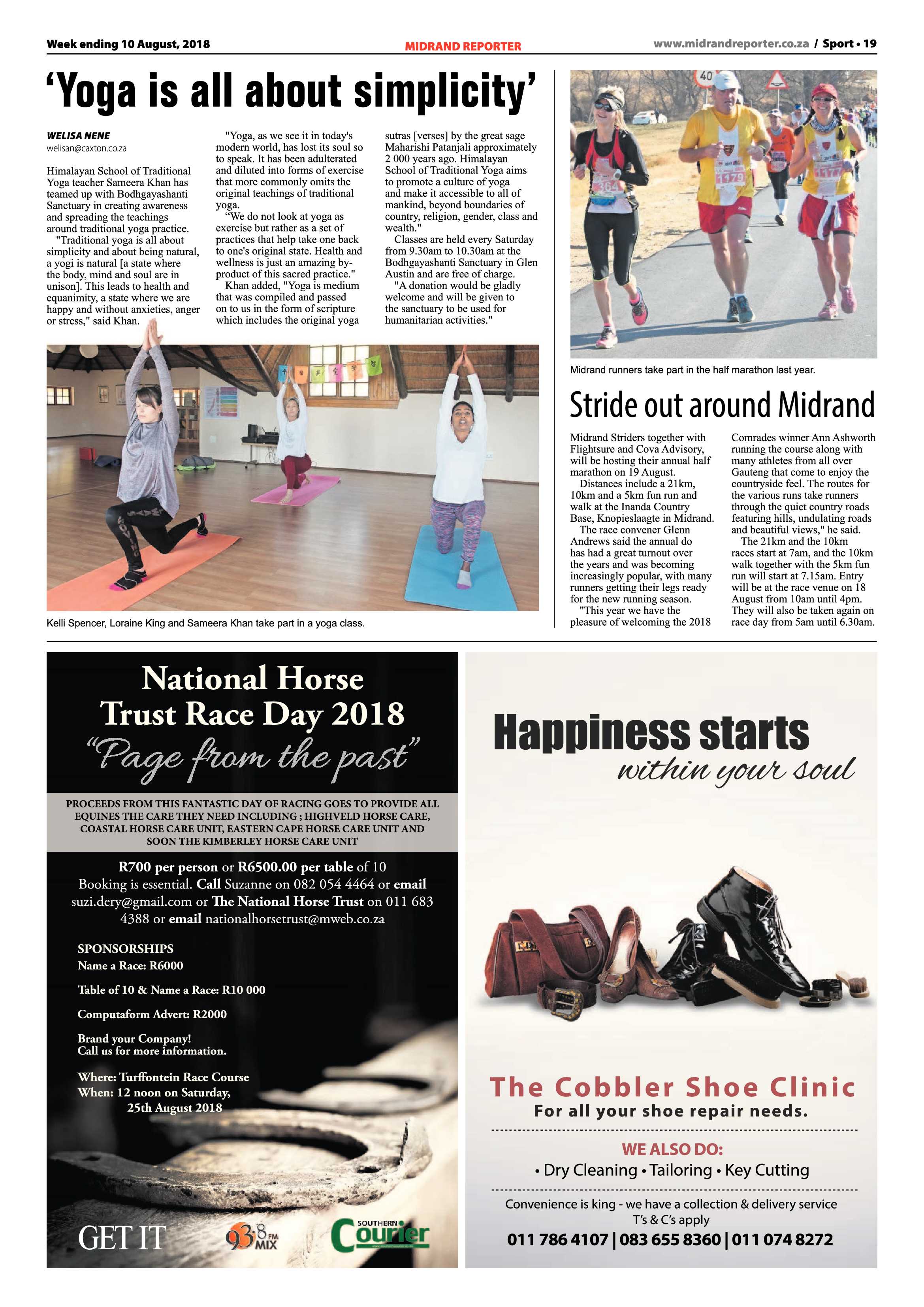 Midrand Reporter 10 August 2018 page 19