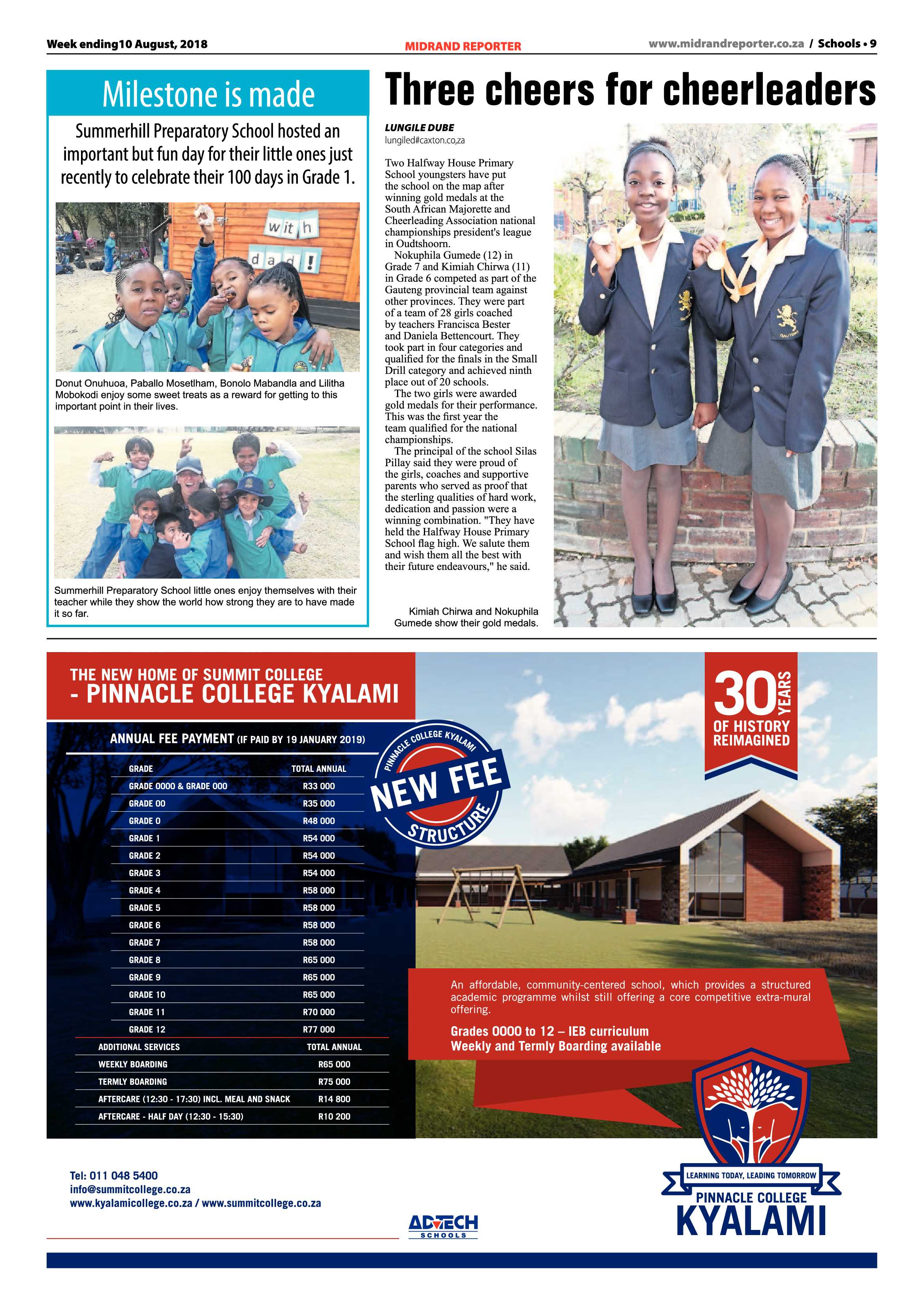 Midrand Reporter 10 August 2018 page 9
