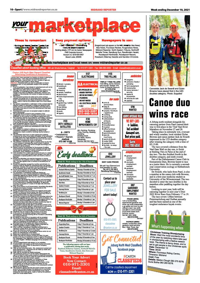 Midrand Reporter 10 December 2021 page 12