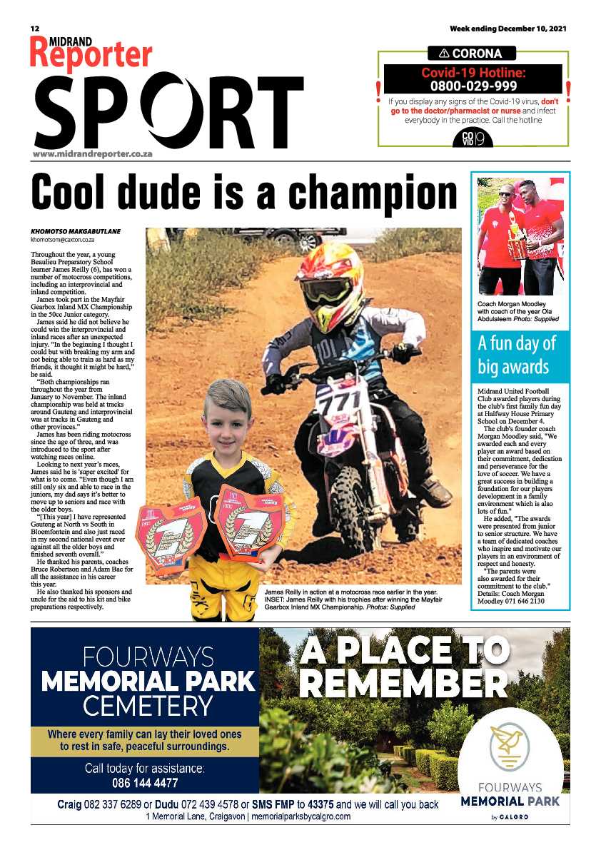 Midrand Reporter 10 December 2021 page 14