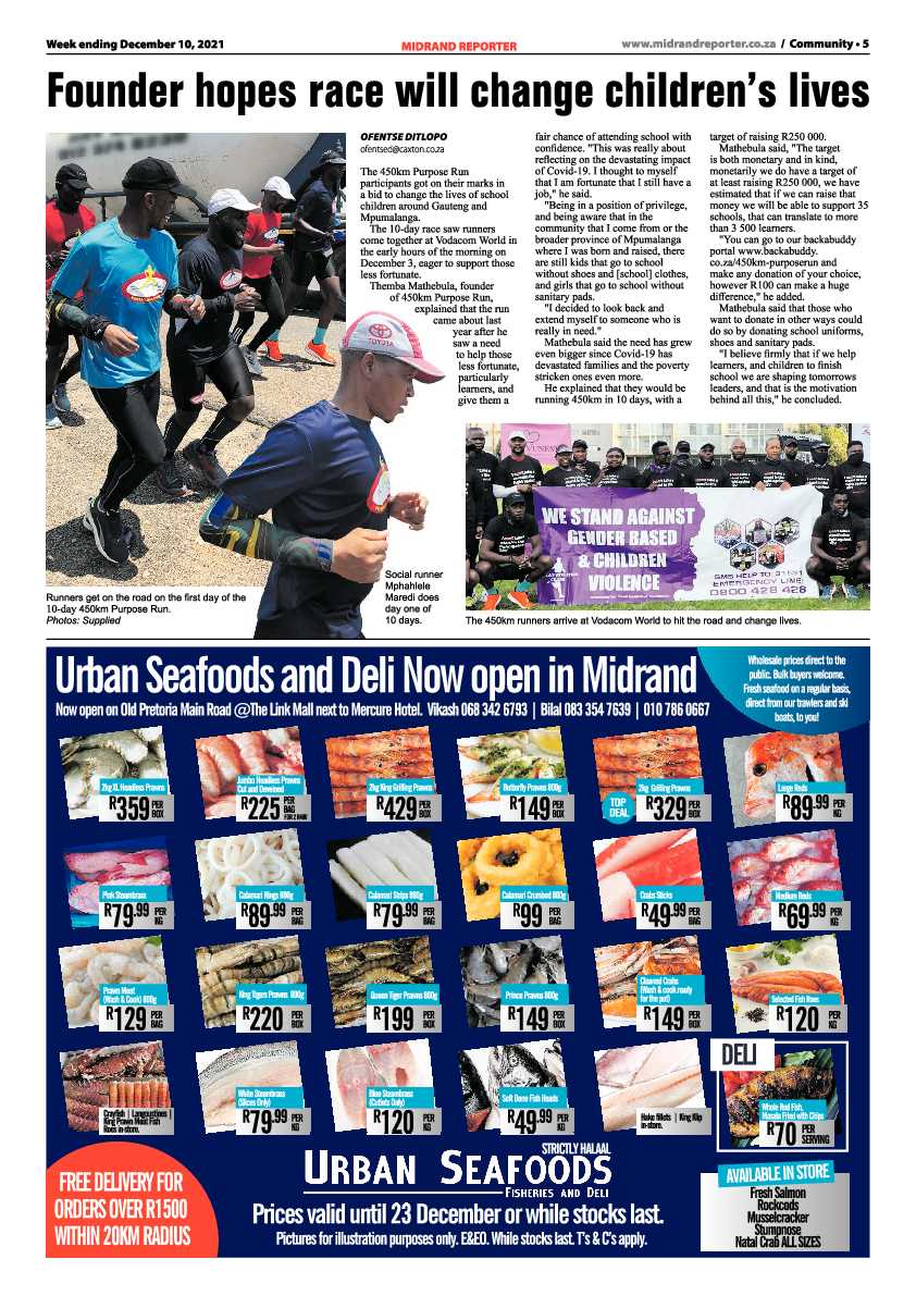 Midrand Reporter 10 December 2021 page 7