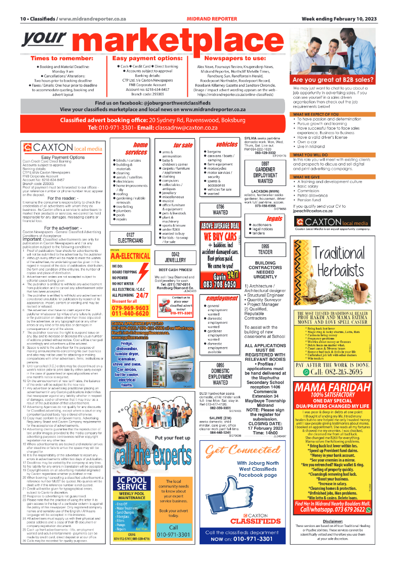 Midrand Reporter 10 Feb 2023 page 10