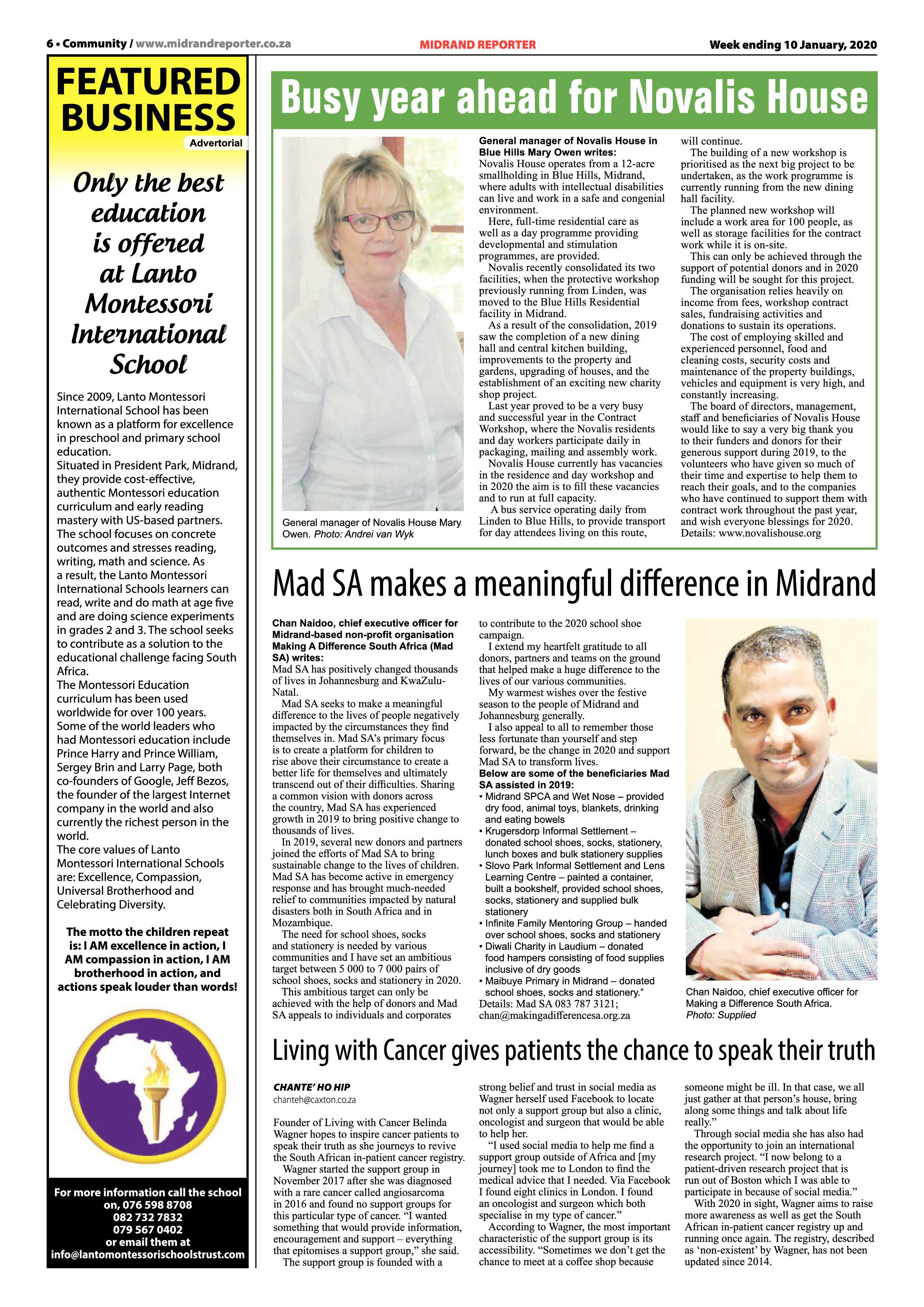 Midrand Reporter 10 January 2020 page 6