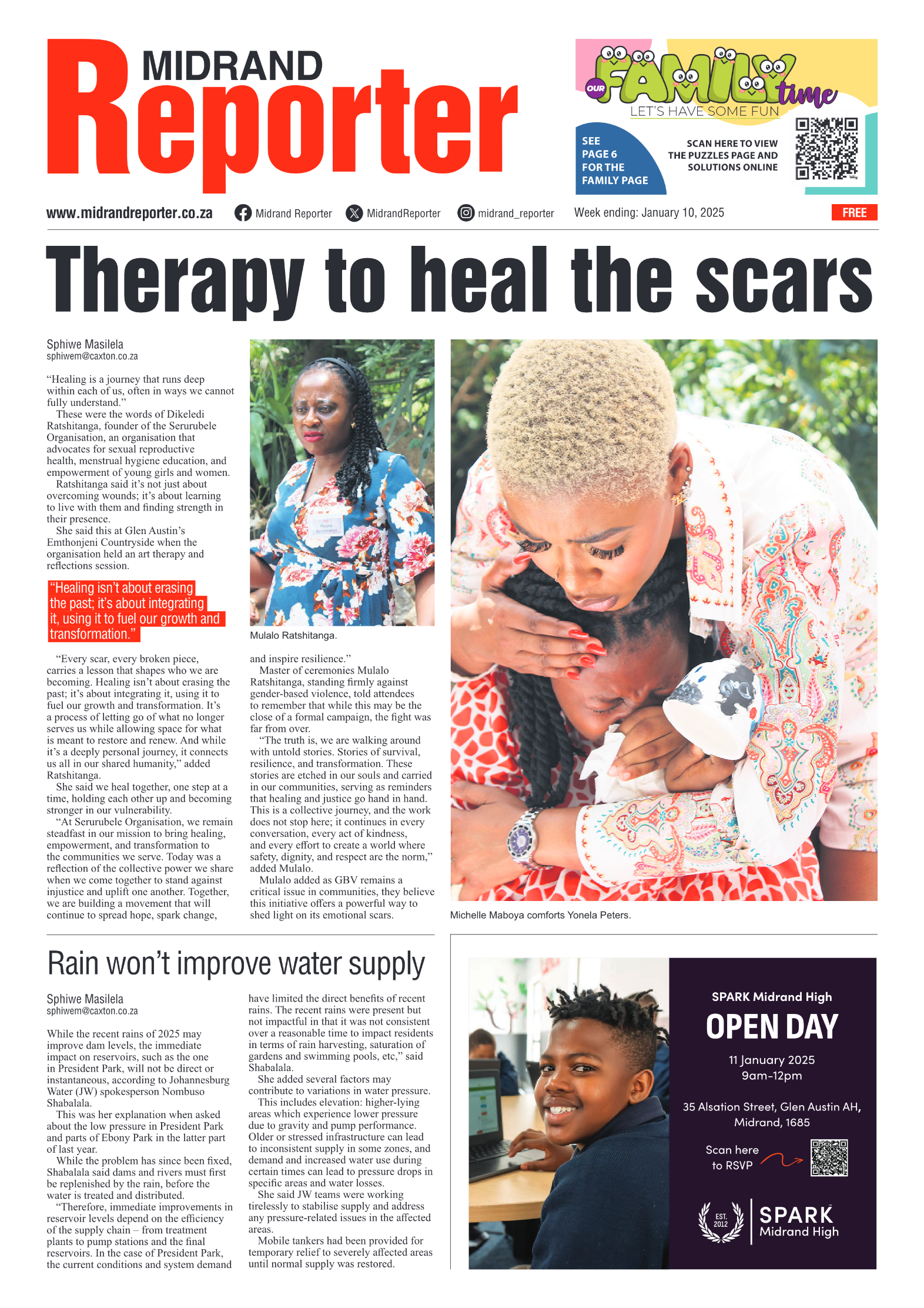 Midrand Reporter 10 January 2025 page 1