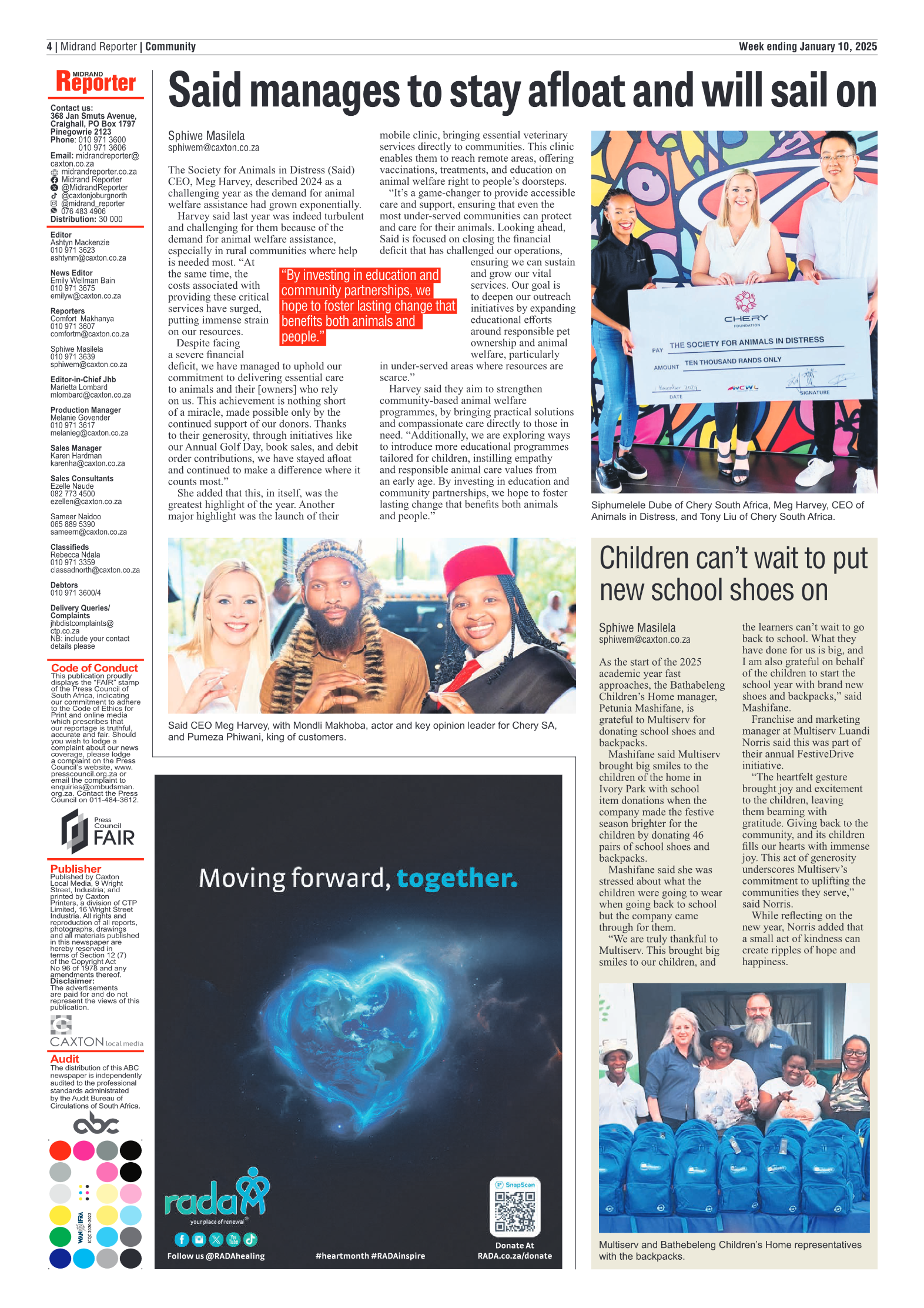 Midrand Reporter 10 January 2025 page 4