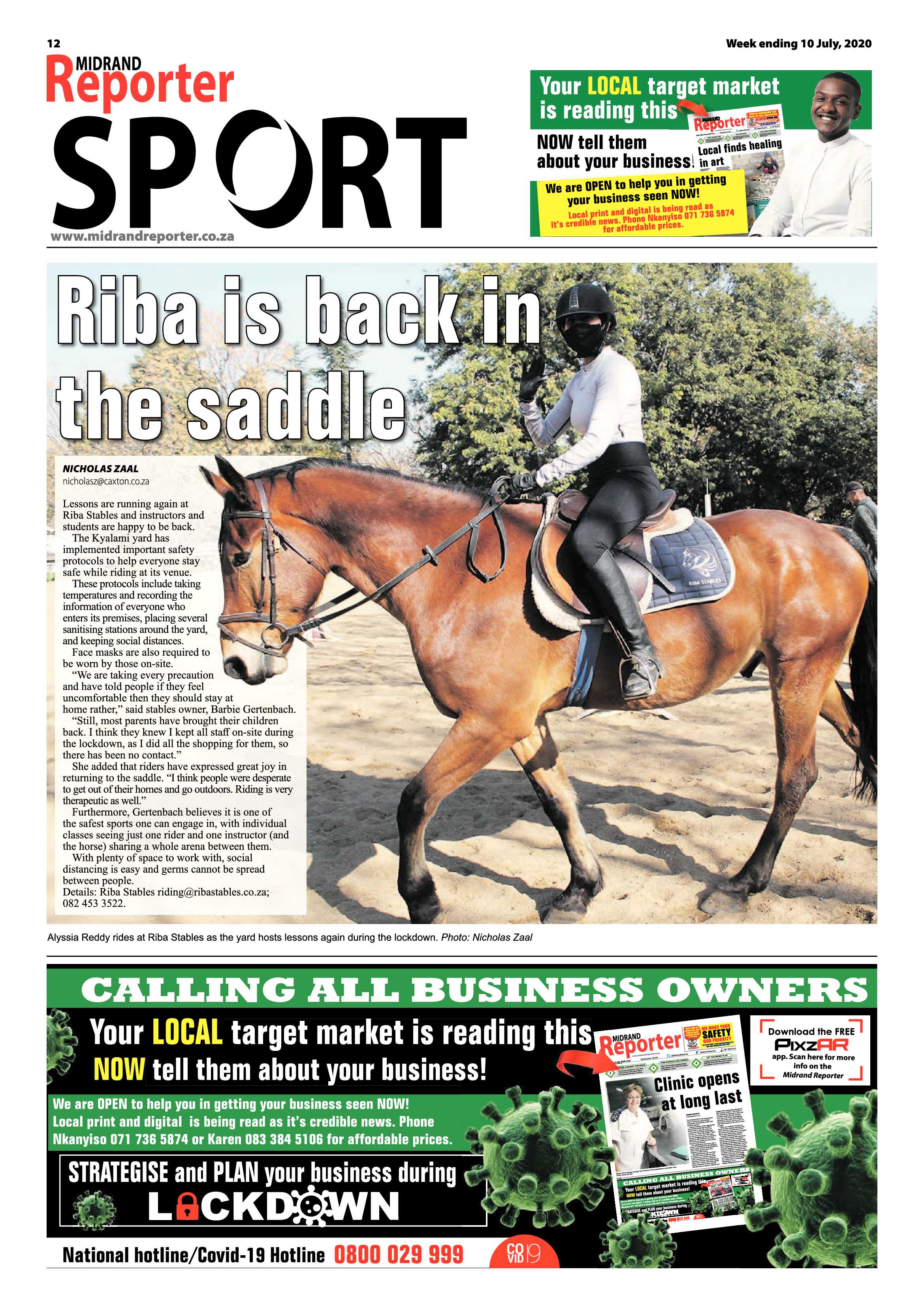 Midrand Reporter 10 July 2020 page 12