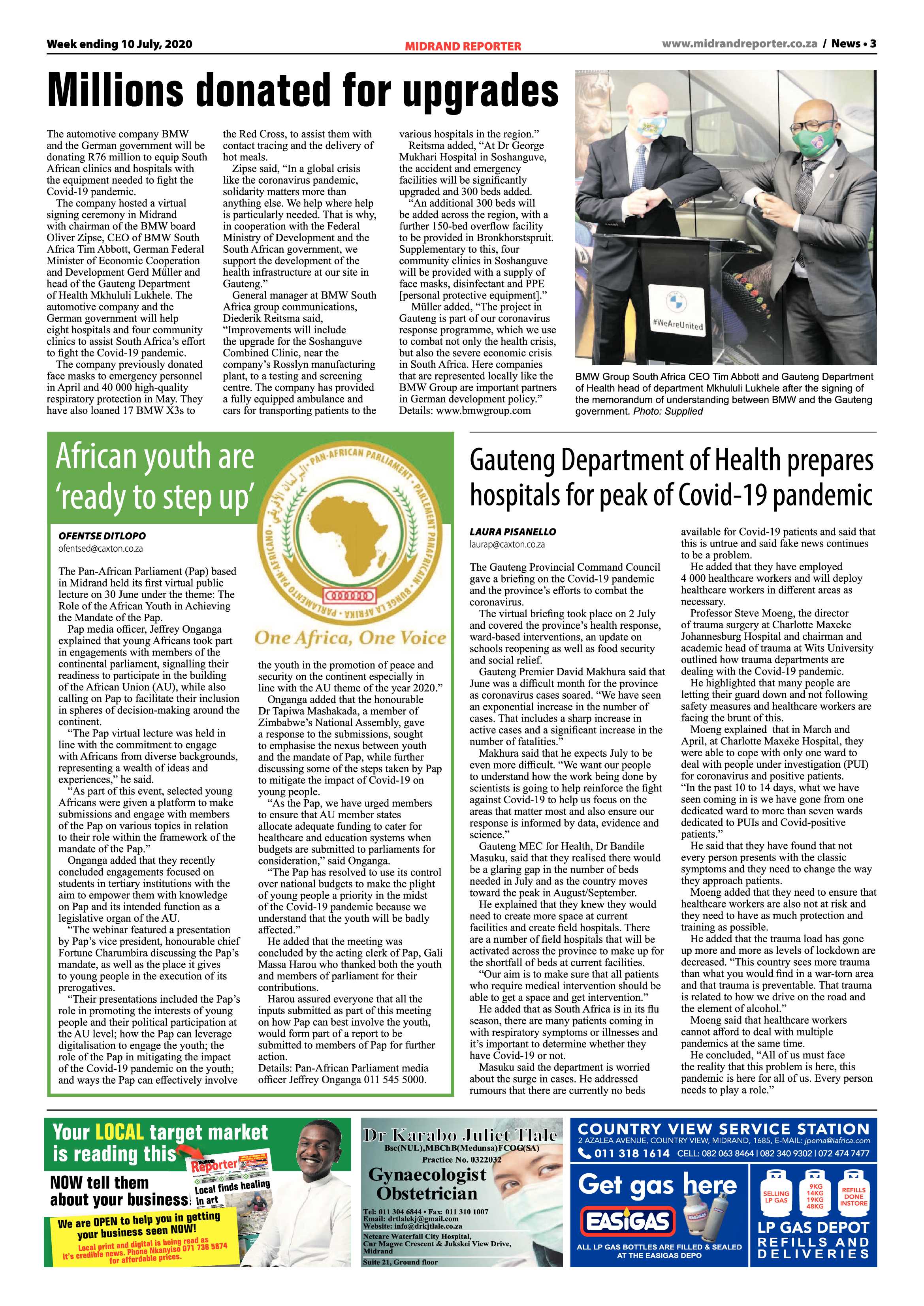 Midrand Reporter 10 July 2020 page 3