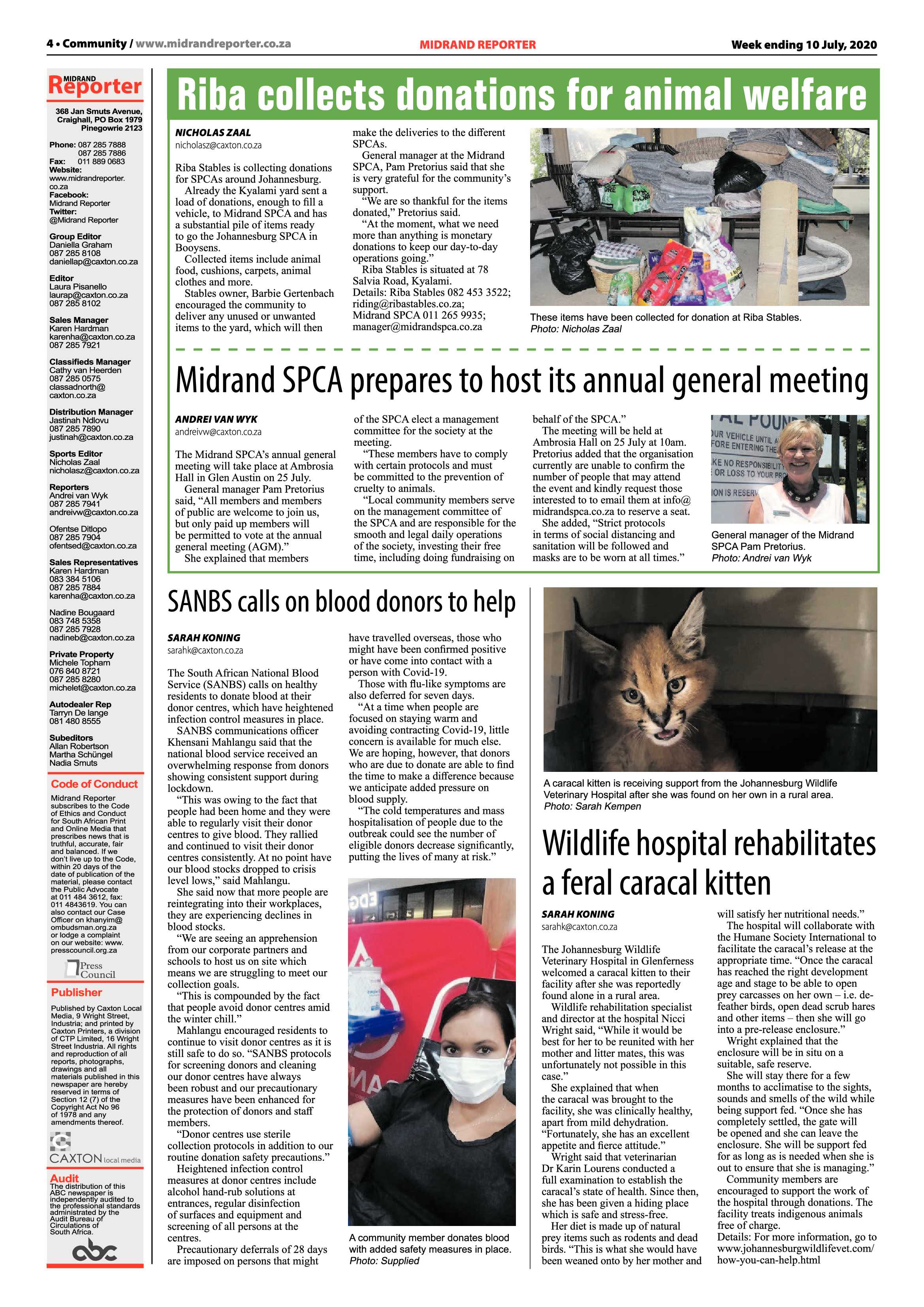 Midrand Reporter 10 July 2020 page 4
