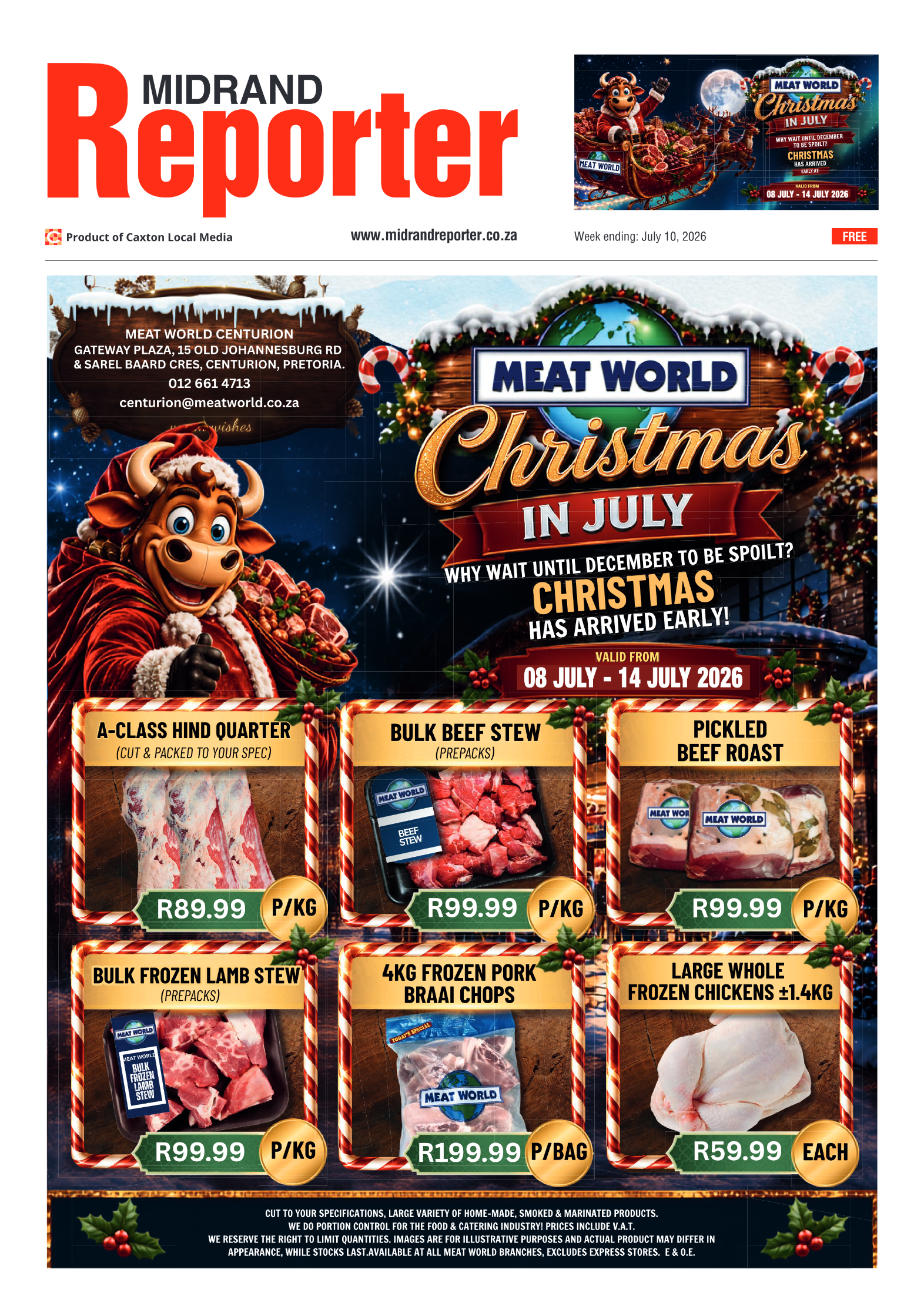 Midrand Reporter 10 July 2026 page 1