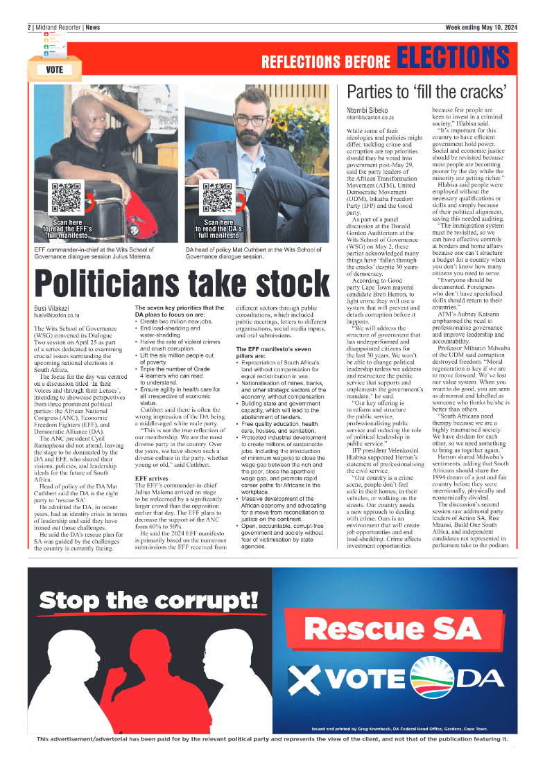Midrand Reporter 10 May 2024 page 2