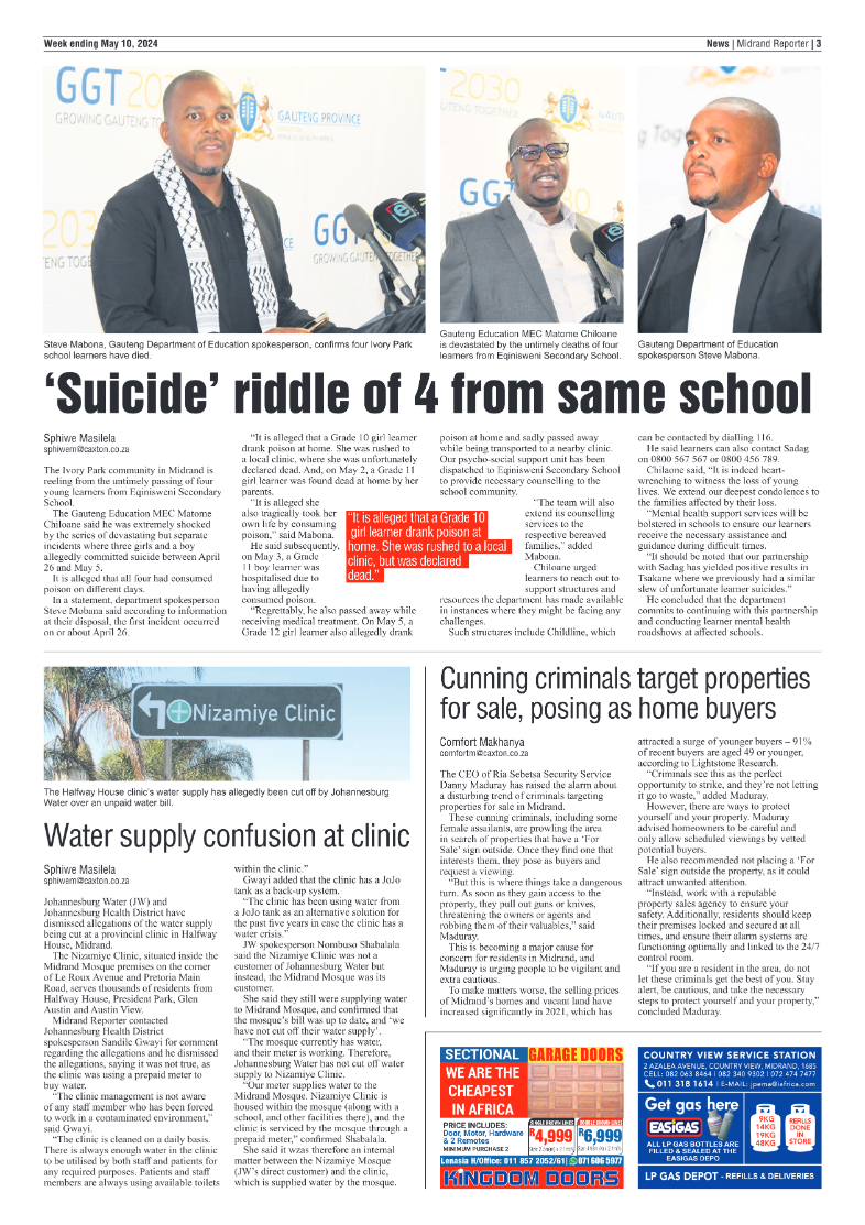 Midrand Reporter 10 May 2024 page 3