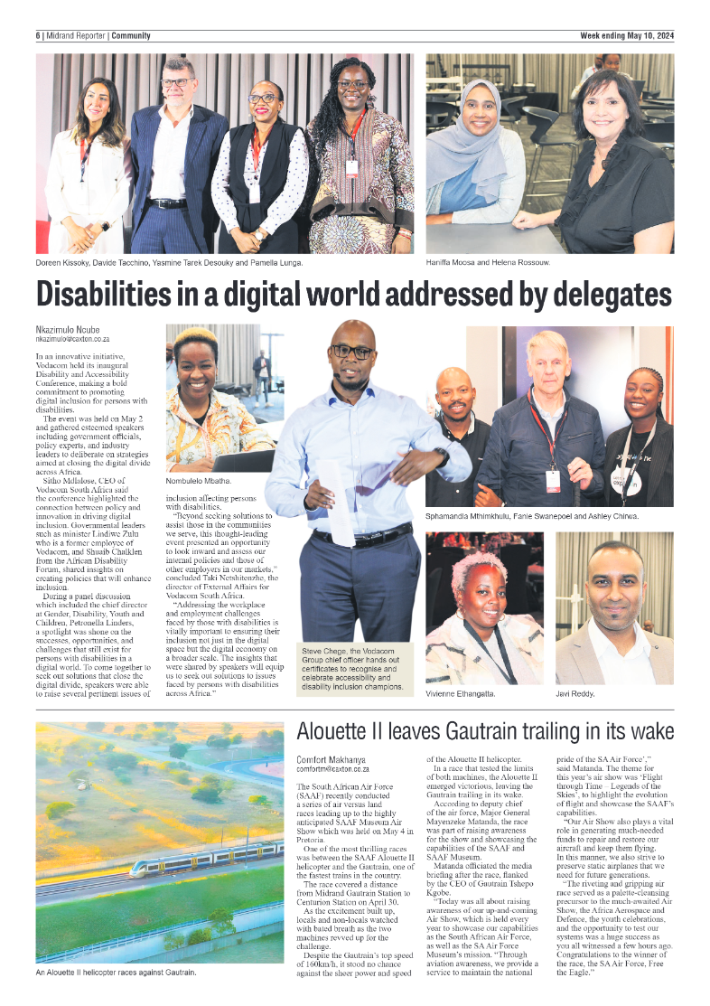 Midrand Reporter 10 May 2024 page 6