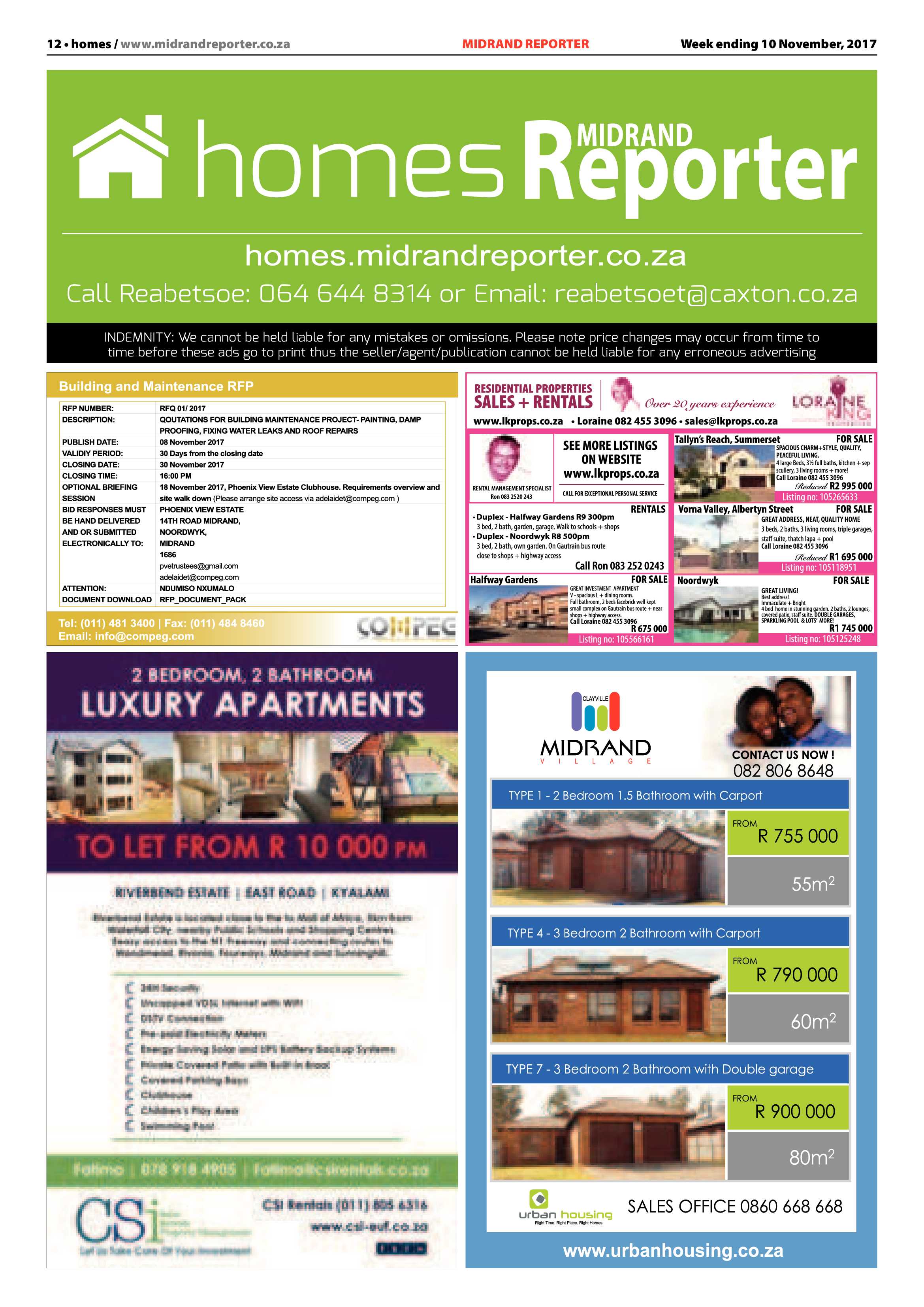 Midrand Reporter 10 November 2017 page 12