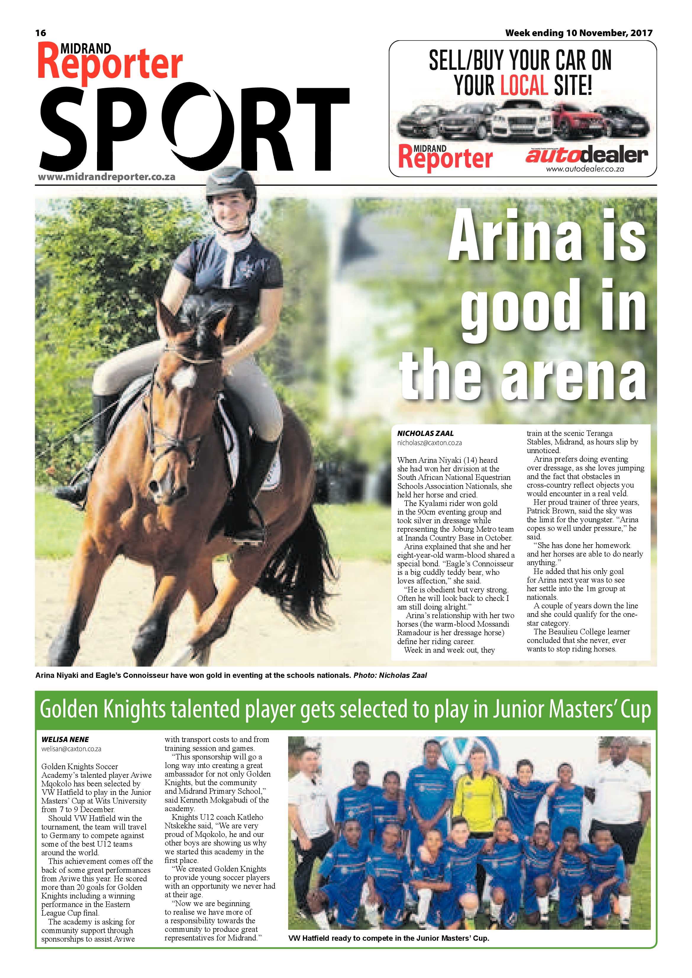 Midrand Reporter 10 November 2017 page 16