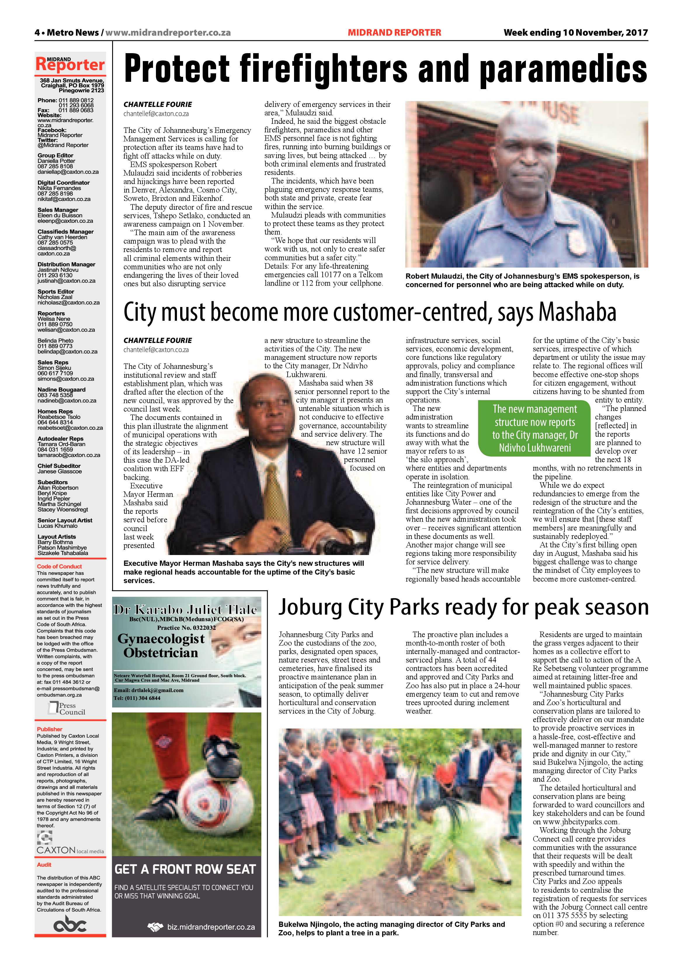 Midrand Reporter 10 November 2017 page 4