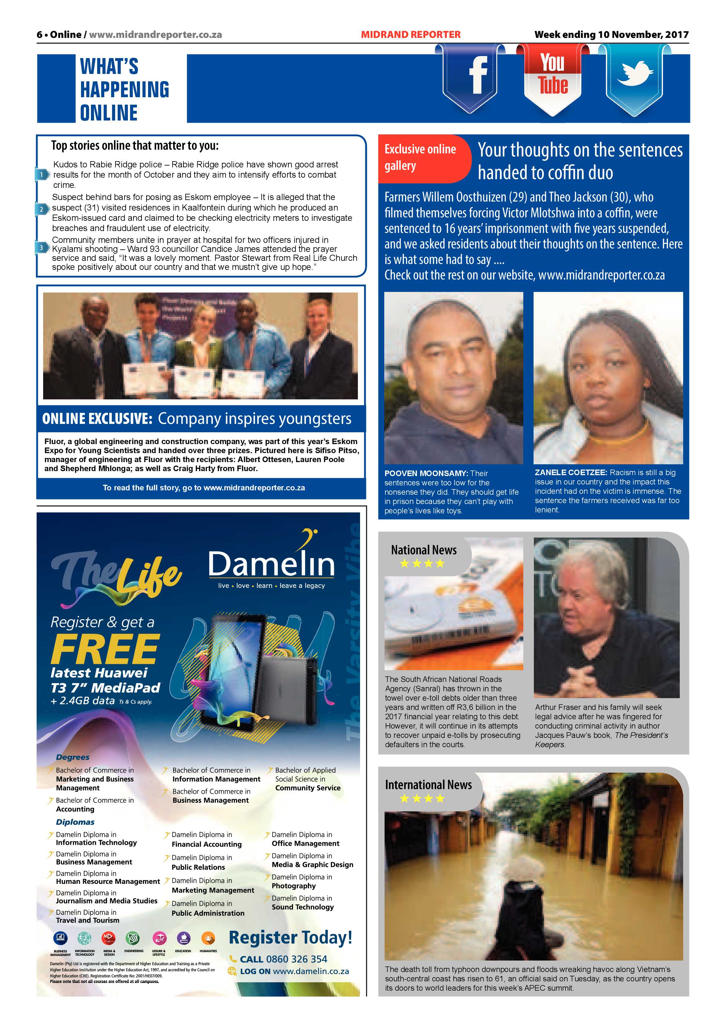 Midrand Reporter 10 November 2017 page 6