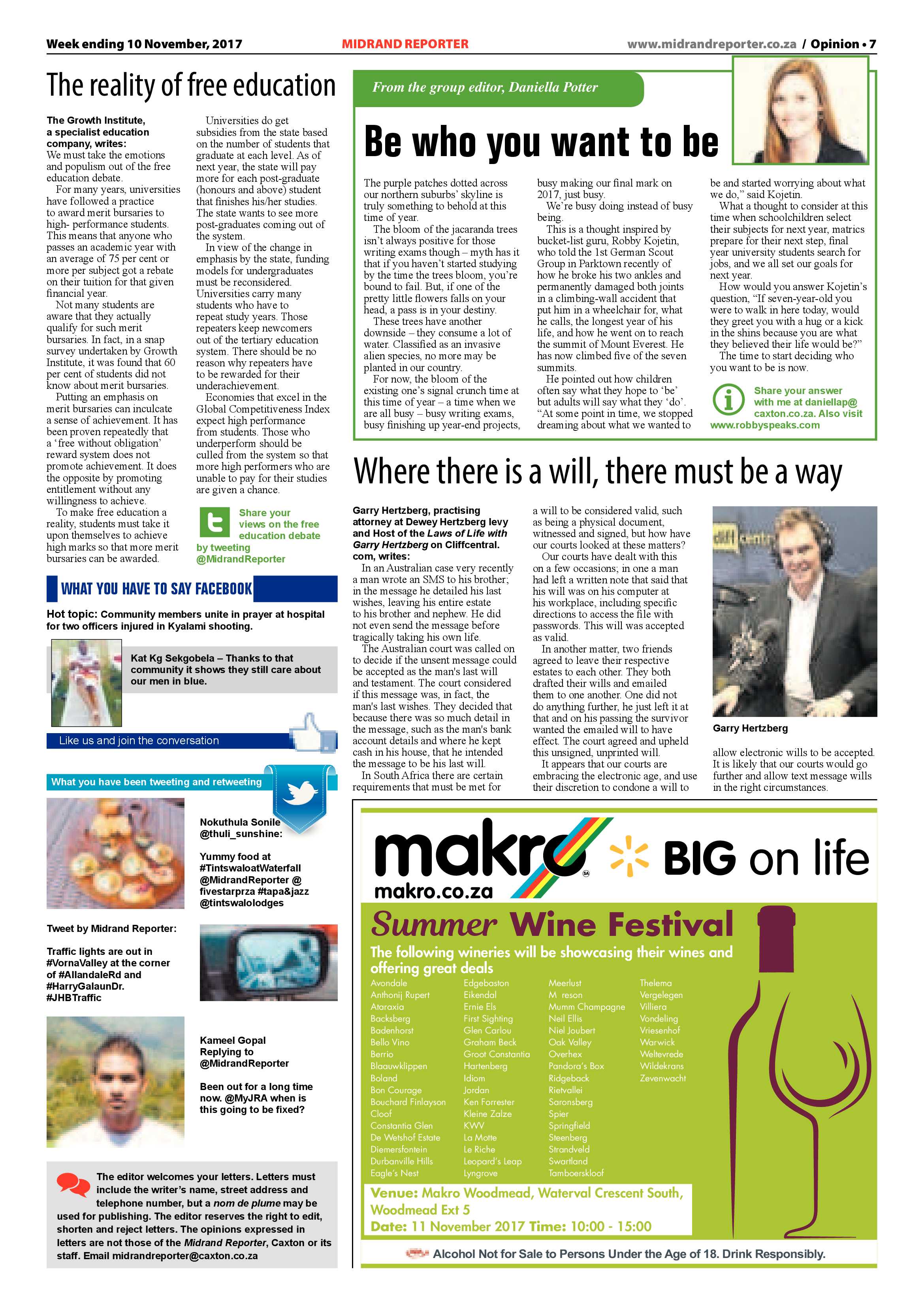 Midrand Reporter 10 November 2017 page 7