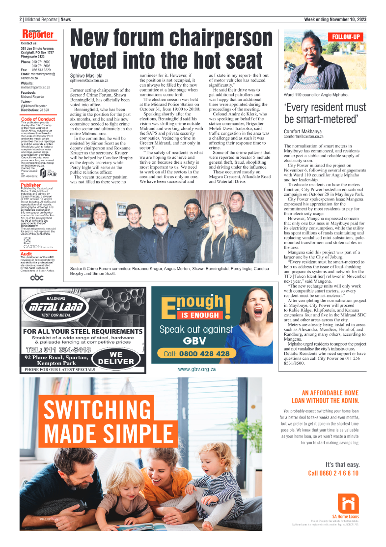 Midrand Reporter 10 November 2023 page 2