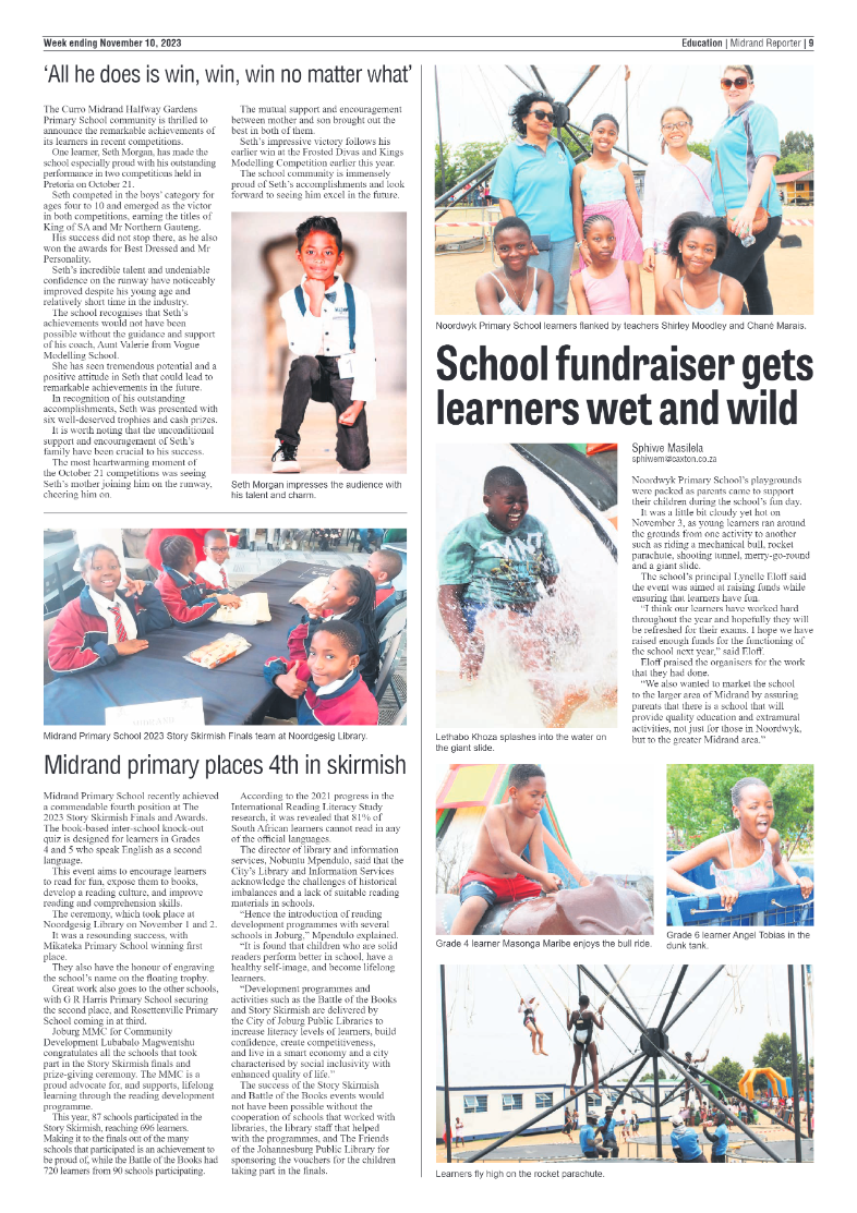 Midrand Reporter 10 November 2023 page 9